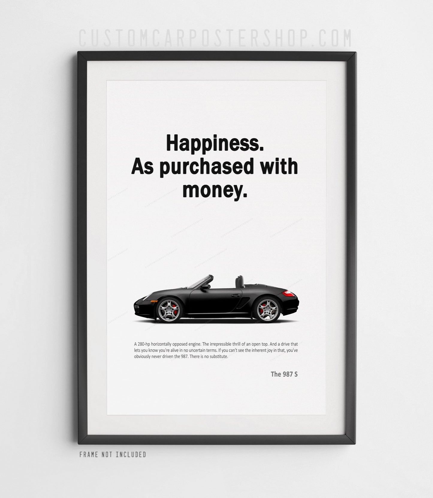 Porsche 987 Boxster S Print Ad - Happiness