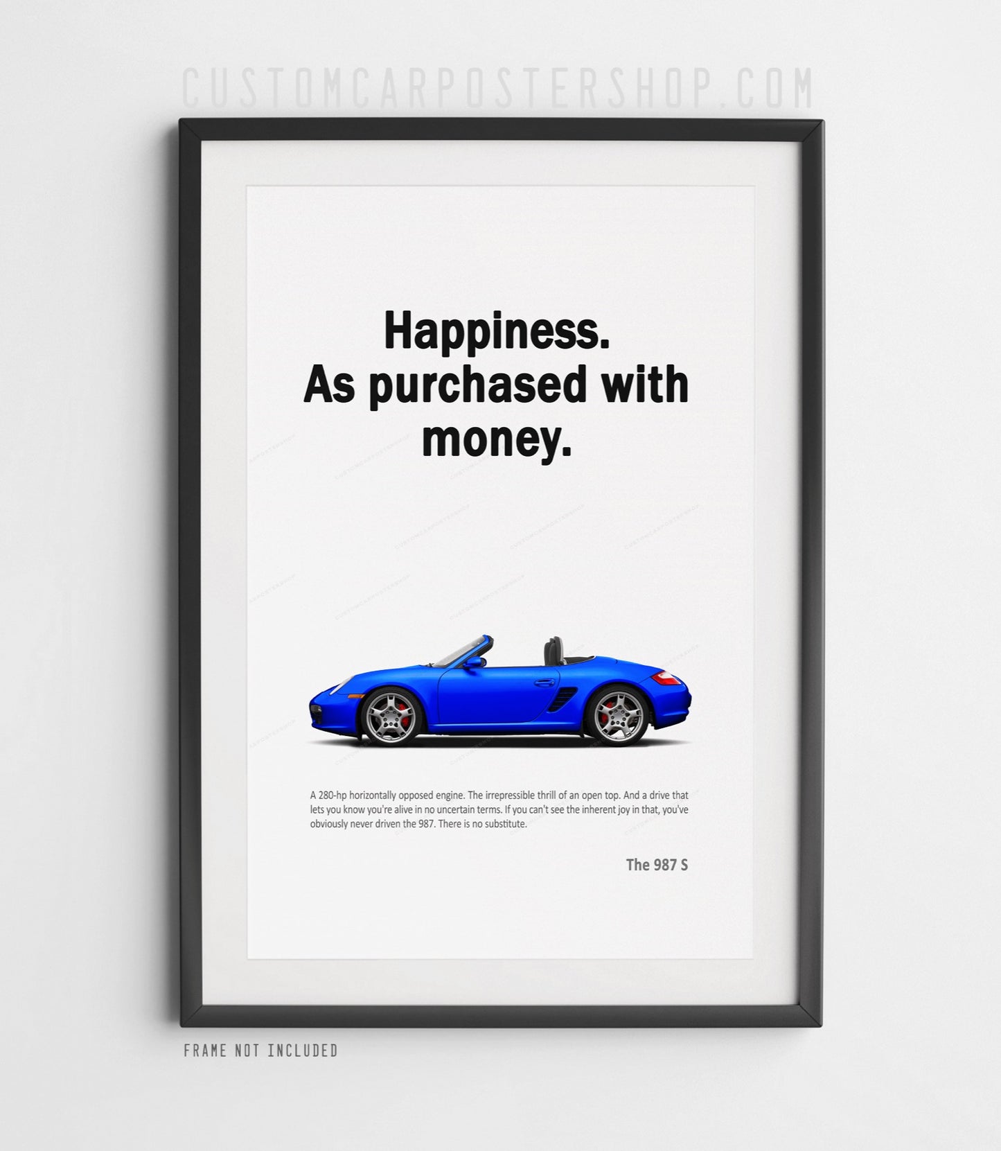 Porsche 987 Boxster S Print Ad - Happiness