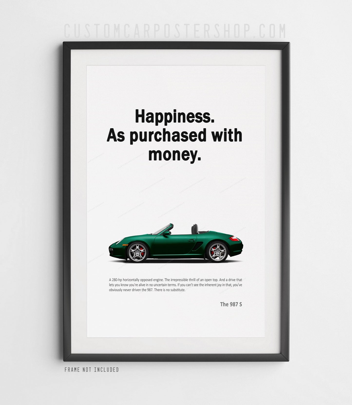 Porsche 987 Boxster S Print Ad - Happiness