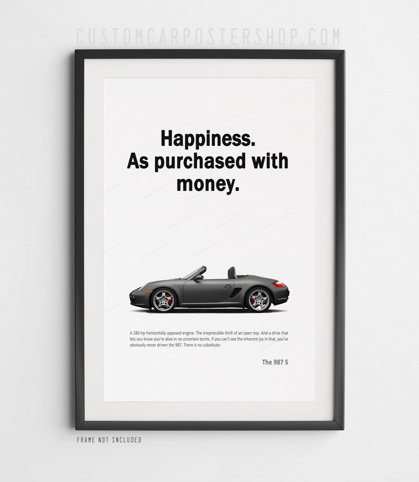 Porsche 987 Boxster S Print Ad - Happiness