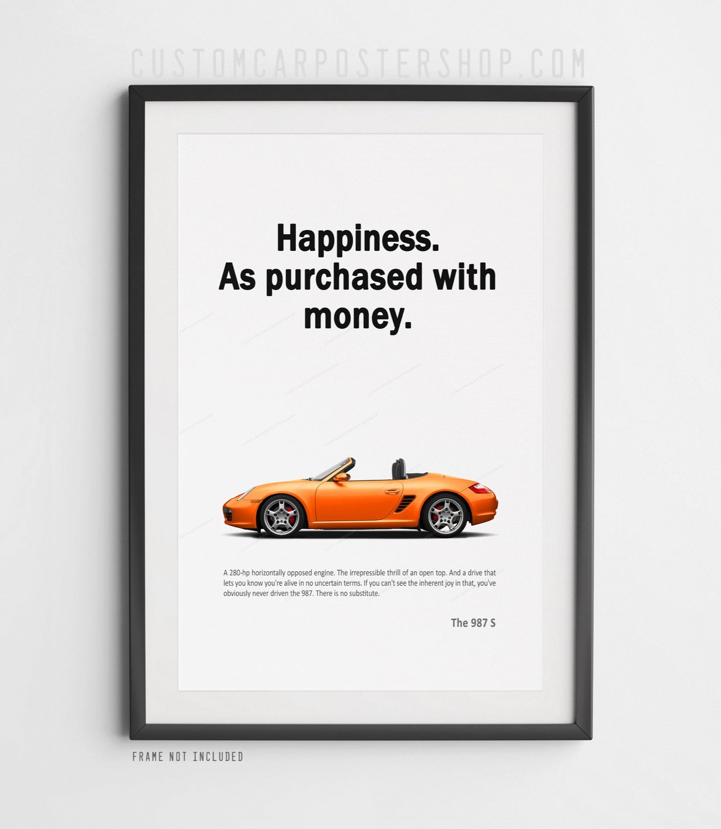 Porsche 987 Boxster S Print Ad - Happiness