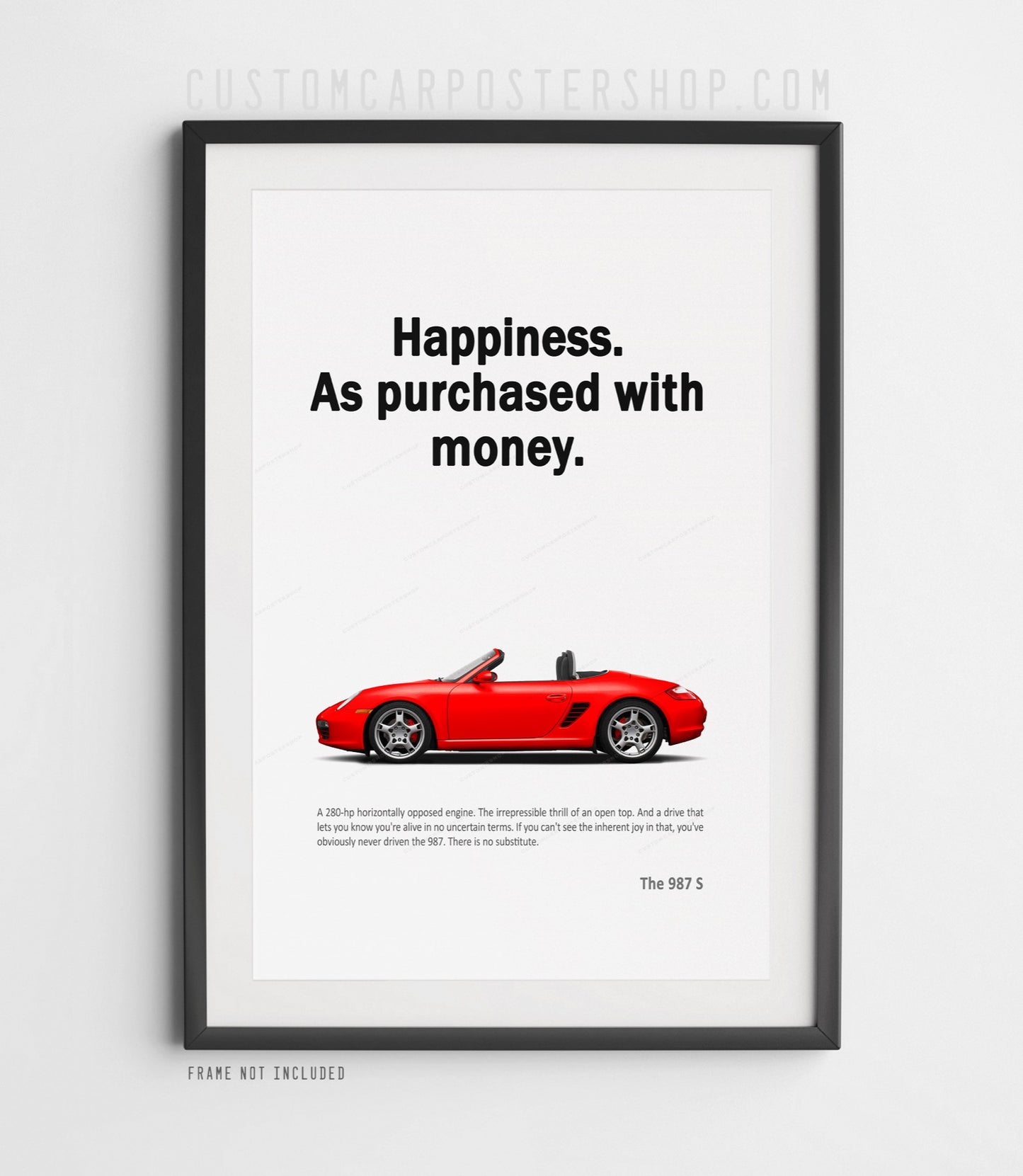Porsche 987 Boxster S Print Ad - Happiness