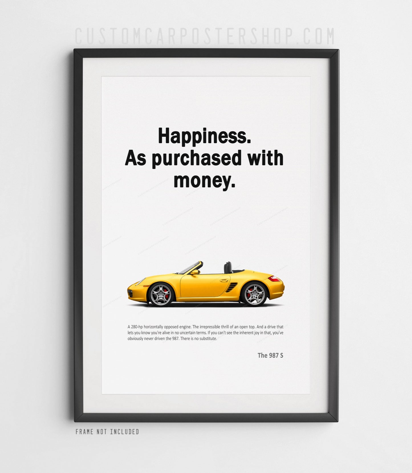 Porsche 987 Boxster S Print Ad - Happiness
