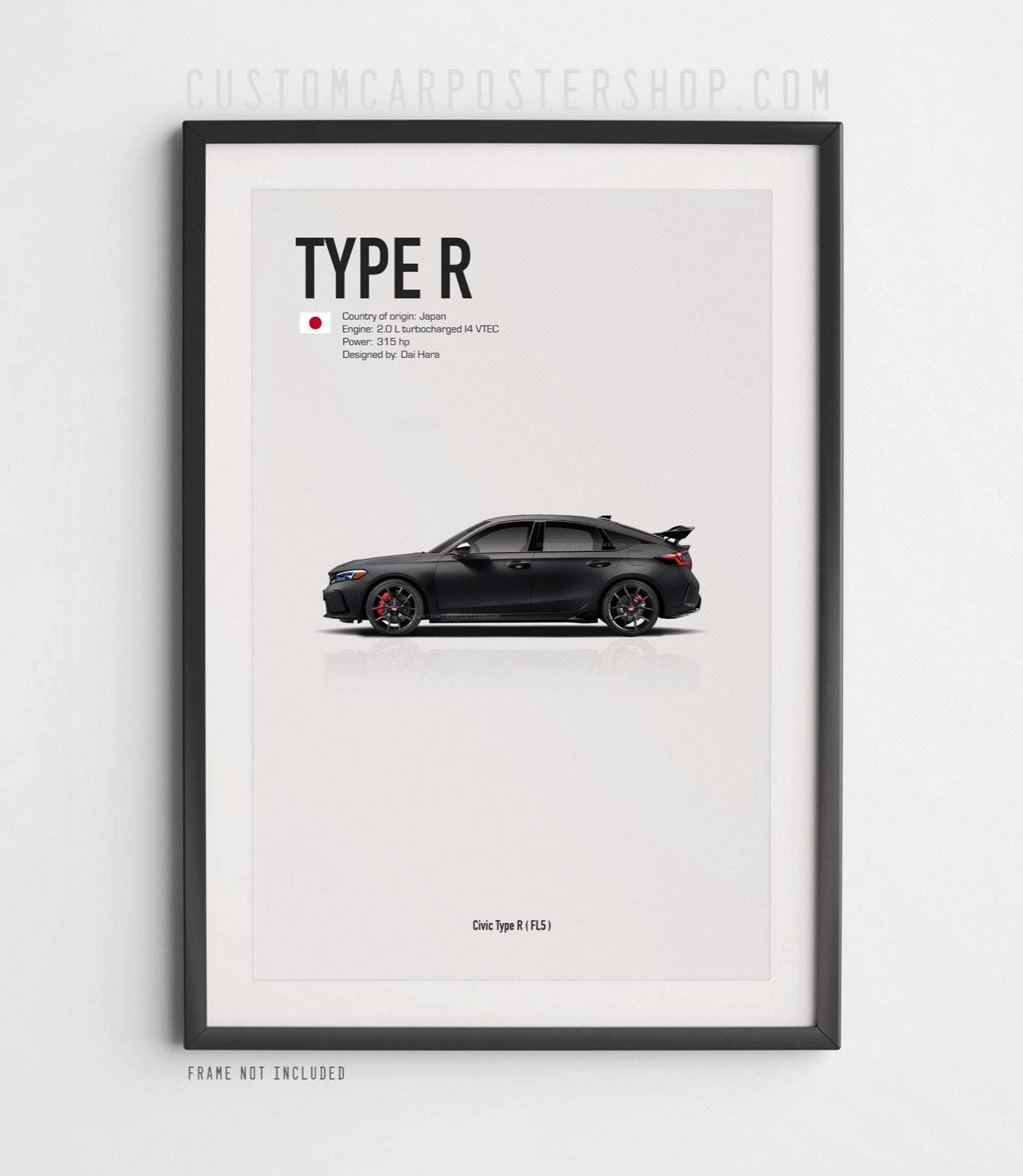 Honda Civic Type R FL5 (MY 2023) Poster