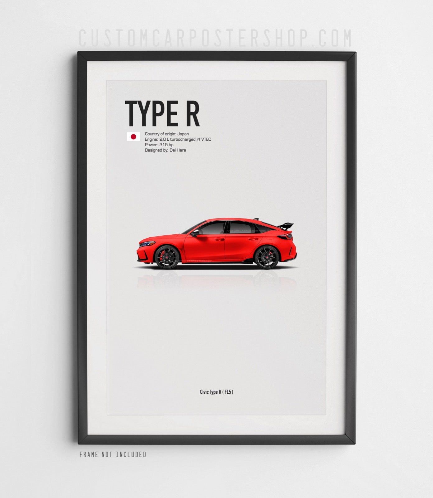 Honda Civic Type R FL5 (MY 2023) Poster