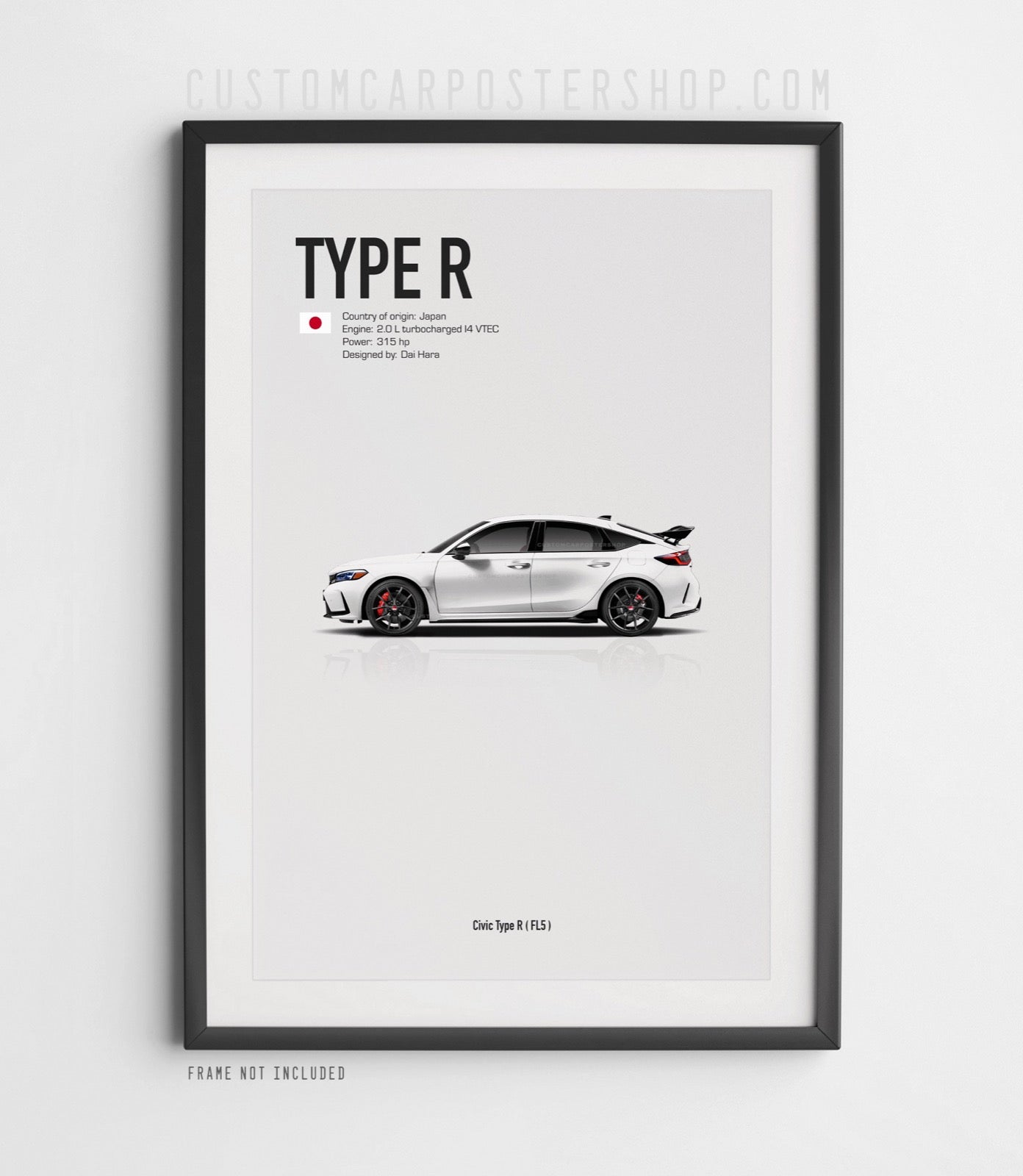 Honda Civic Type R FL5 (MY 2023) Poster