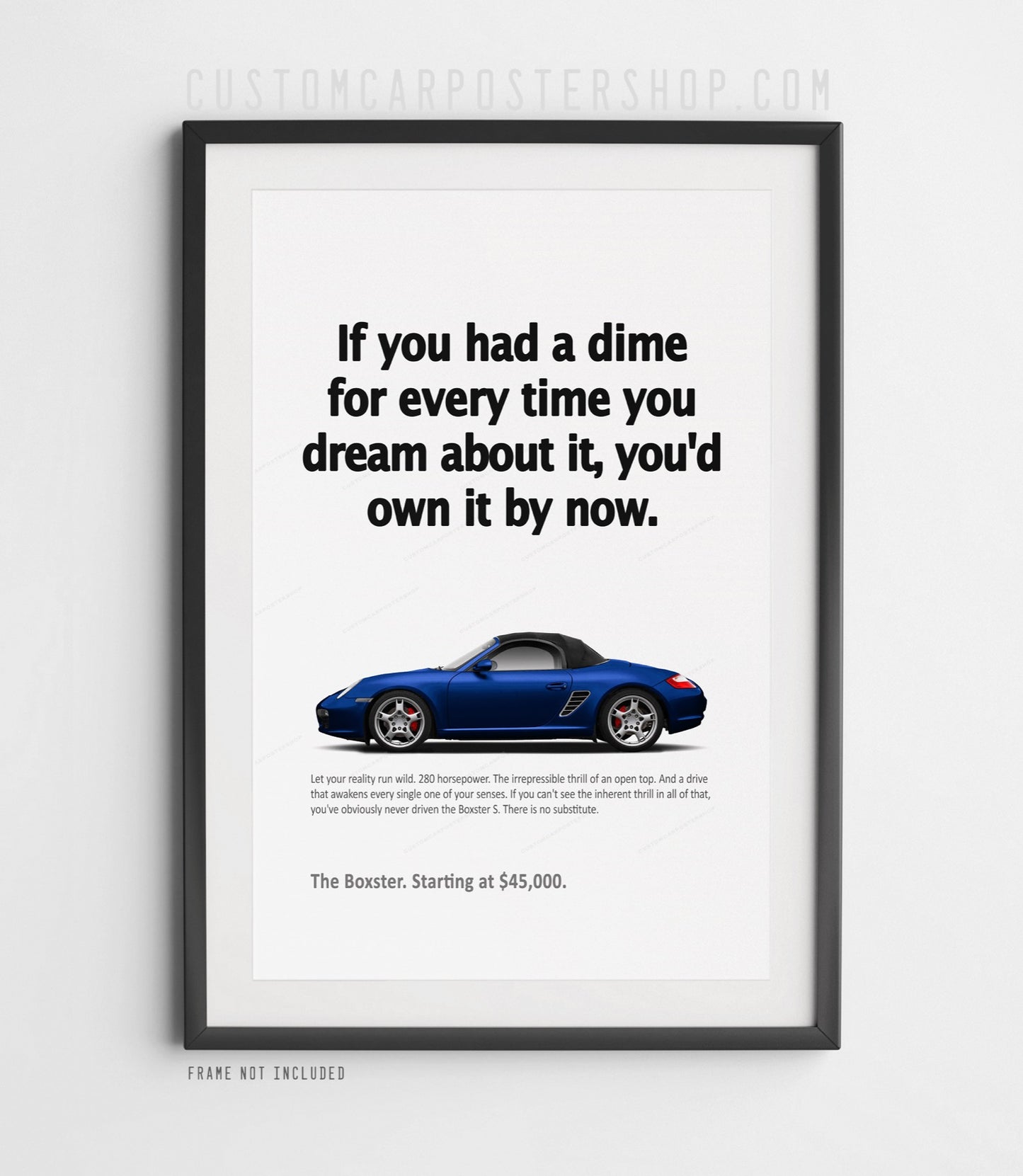 Porsche (987.1) Boxster S Print Ad - If You Had a Dime