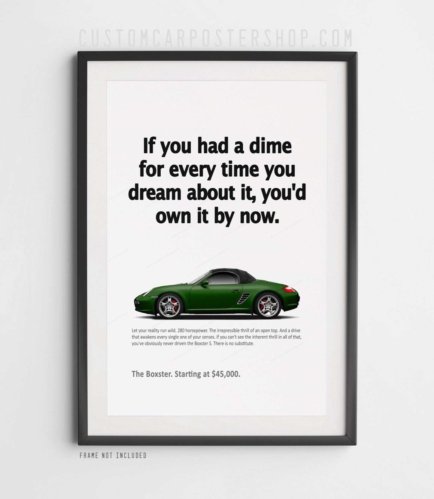 Porsche (987.1) Boxster S Print Ad - If You Had a Dime