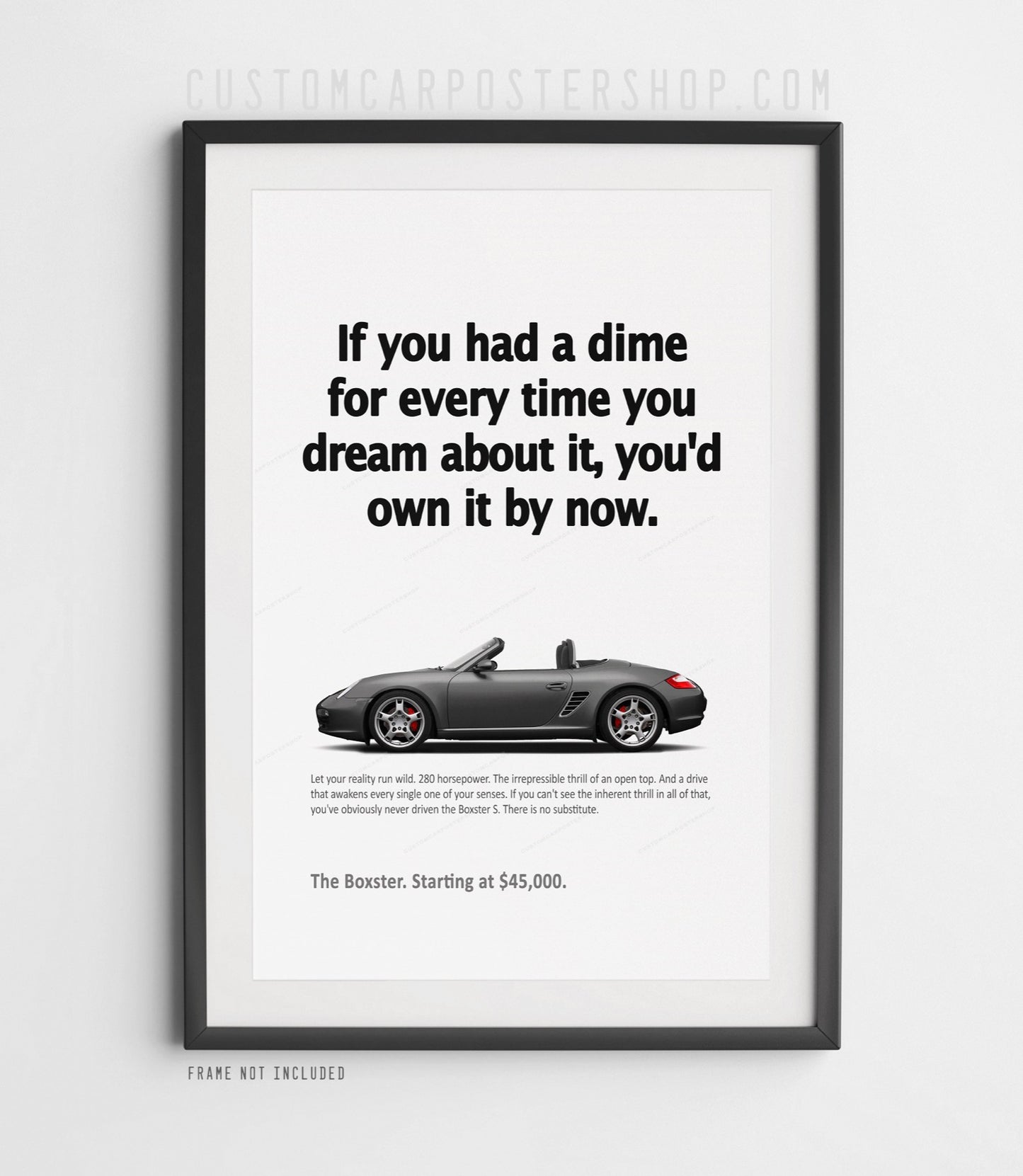 Porsche (987.1) Boxster S Print Ad - If You Had a Dime