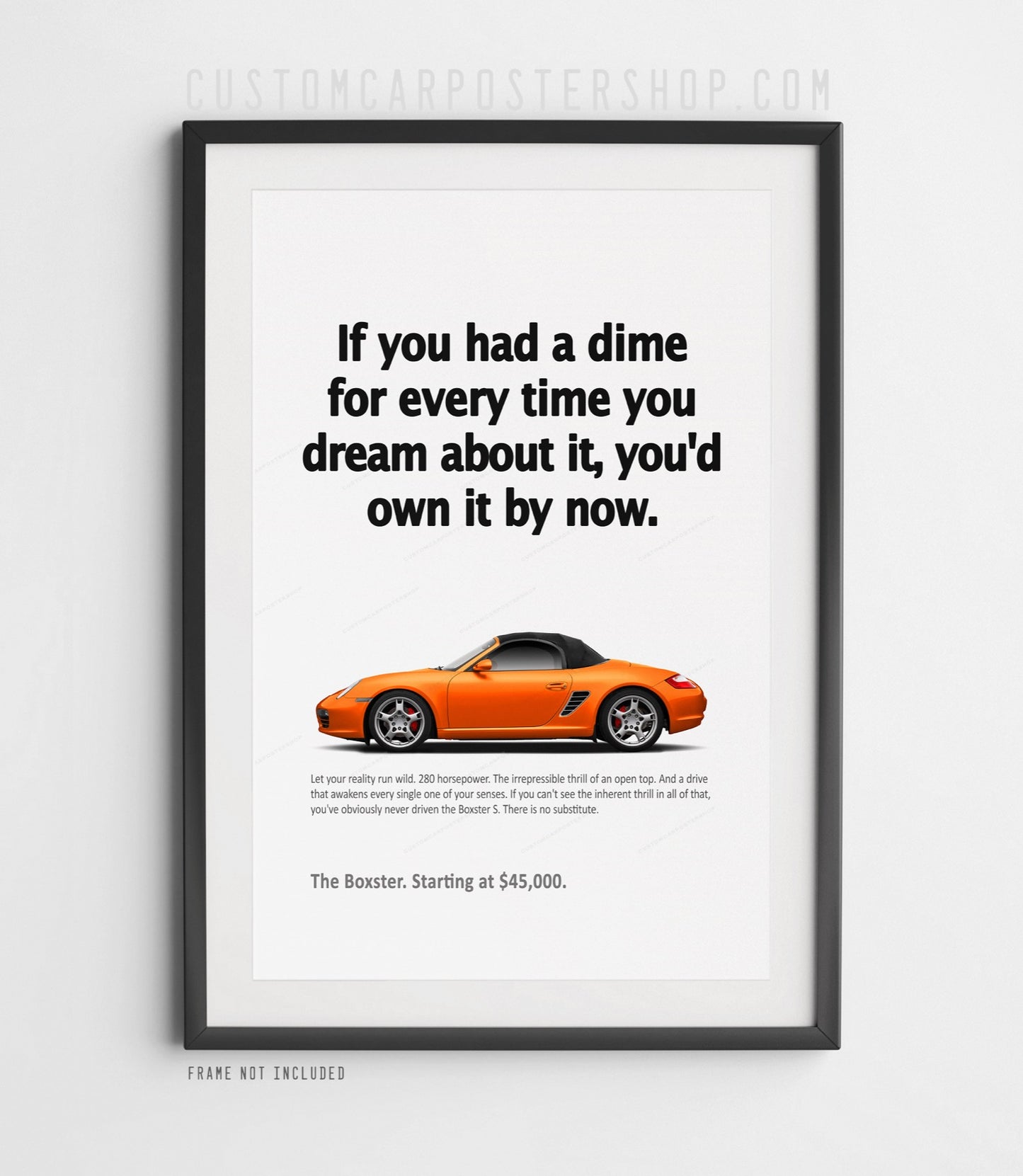 Porsche (987.1) Boxster S Print Ad - If You Had a Dime