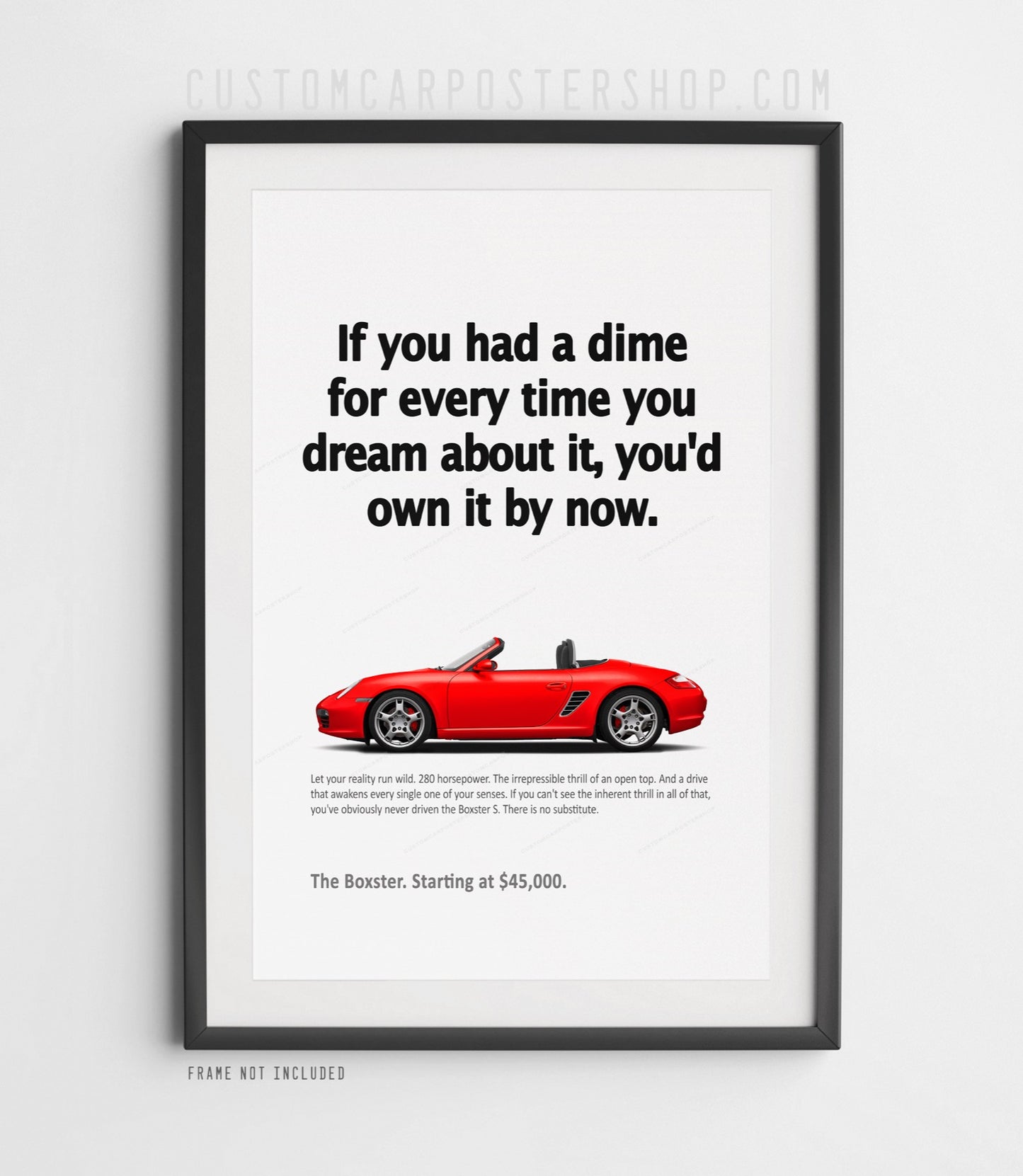 Porsche (987.1) Boxster S Print Ad - If You Had a Dime