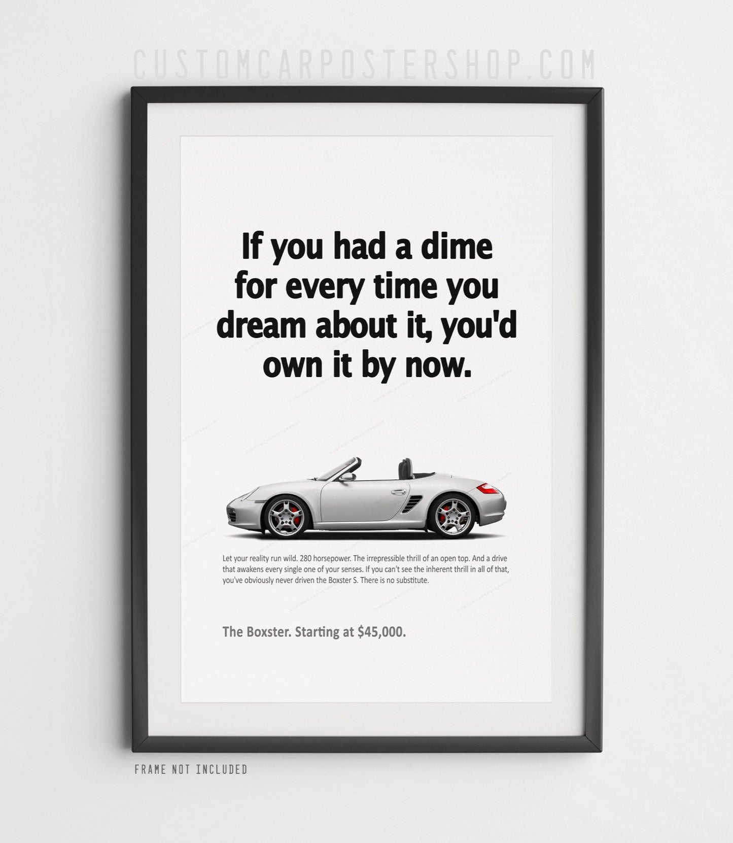 Porsche (987.1) Boxster S Print Ad - If You Had a Dime