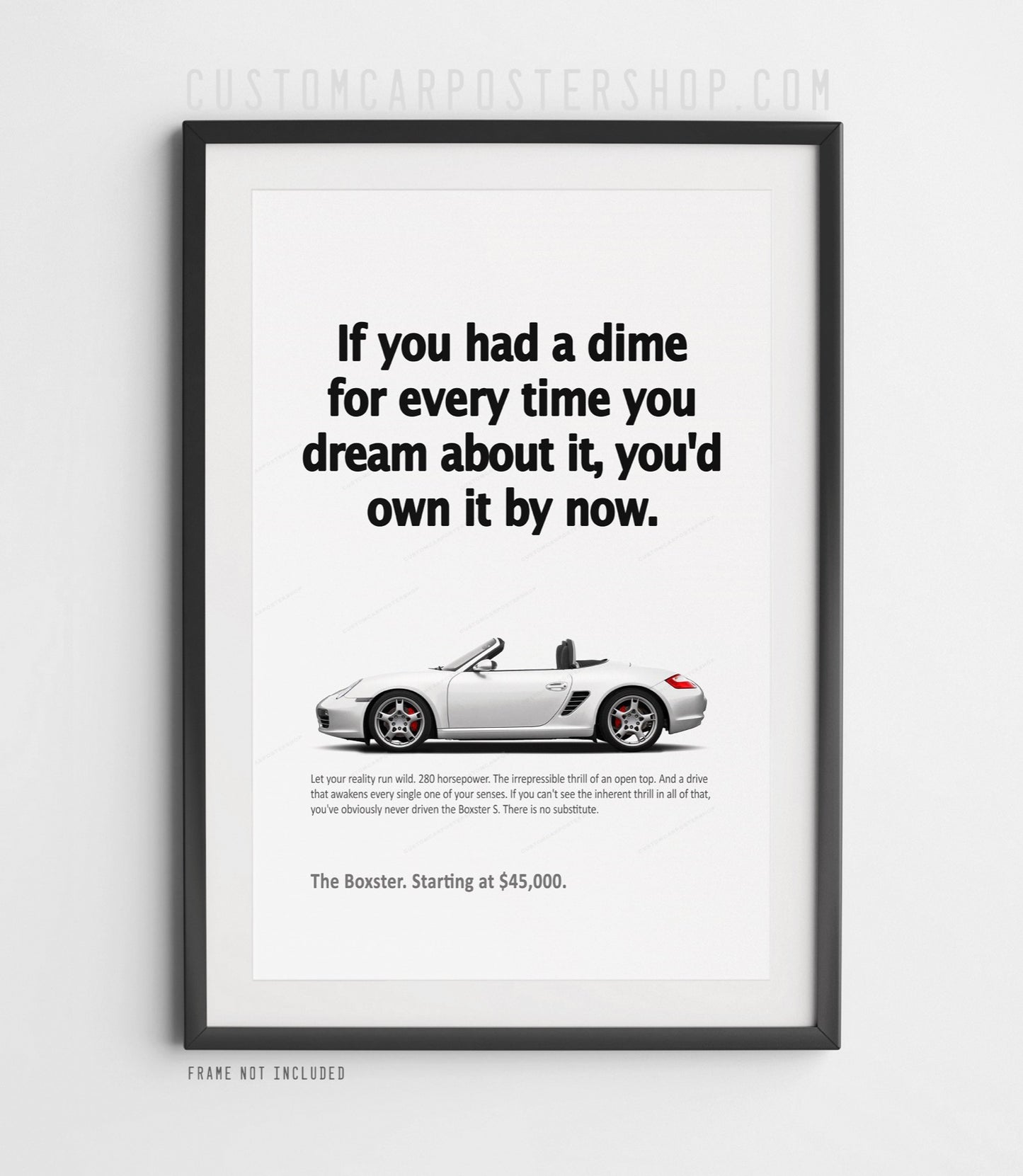 Porsche (987.1) Boxster S Print Ad - If You Had a Dime