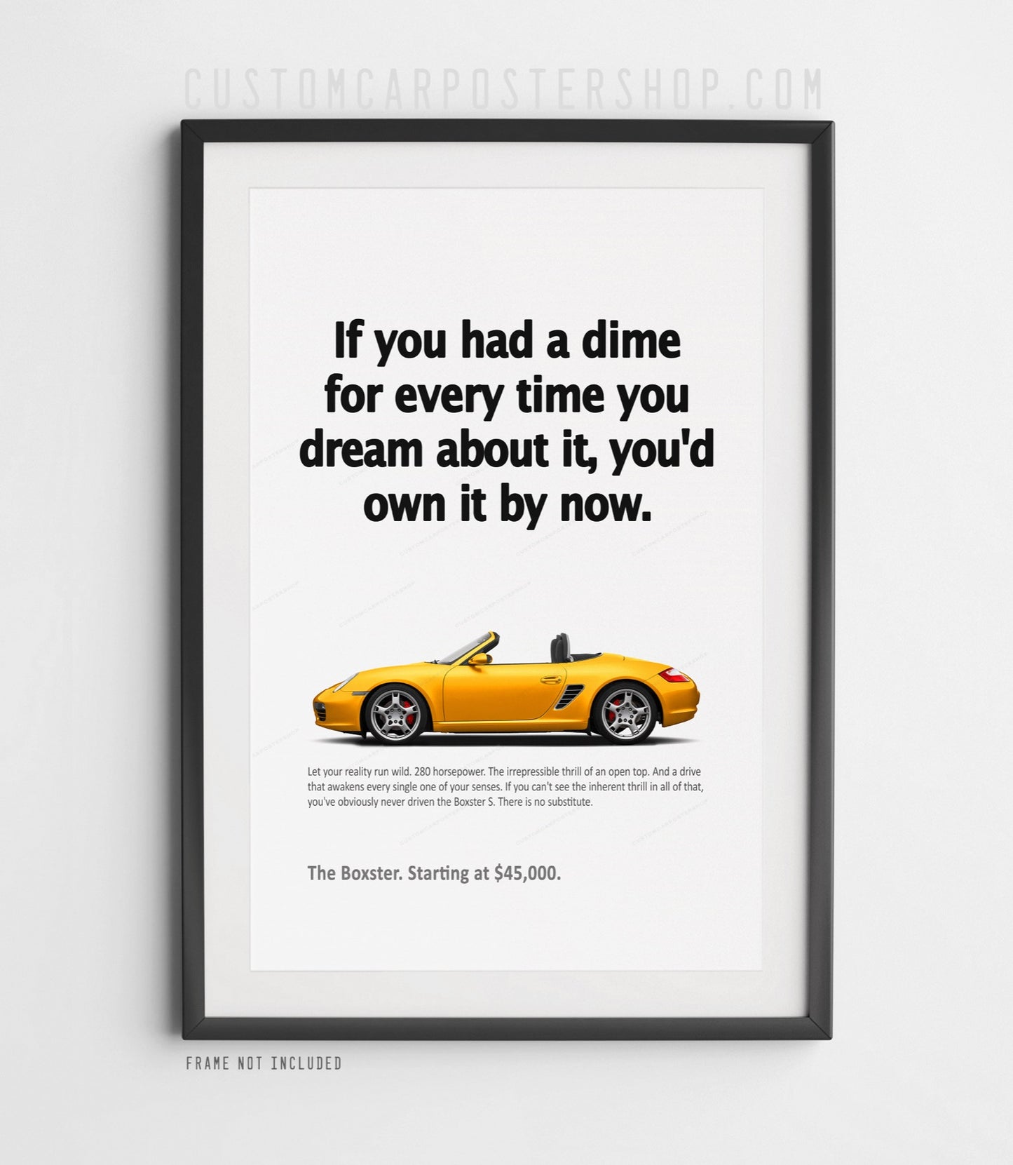 Porsche (987.1) Boxster S Print Ad - If You Had a Dime