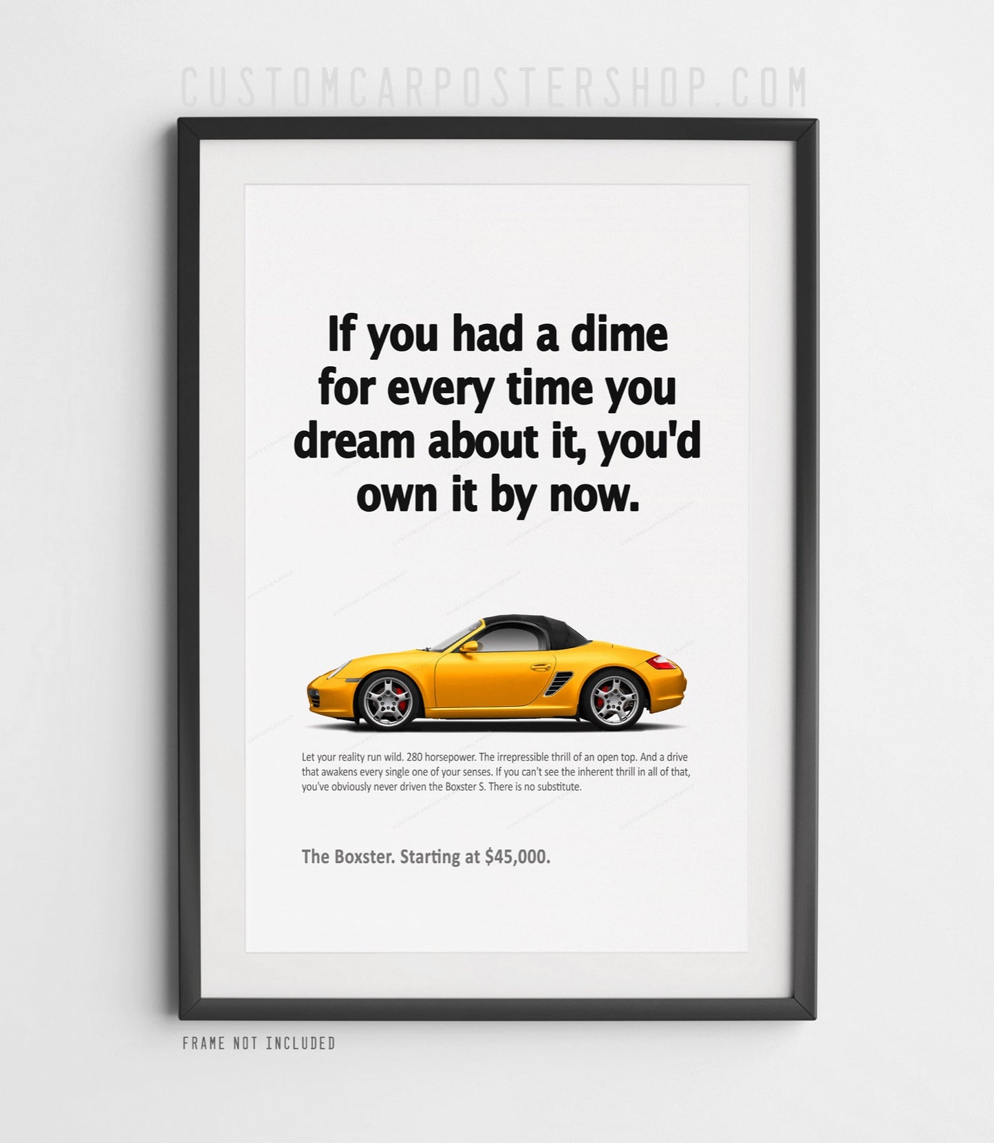 Porsche (987.1) Boxster S Print Ad - If You Had a Dime