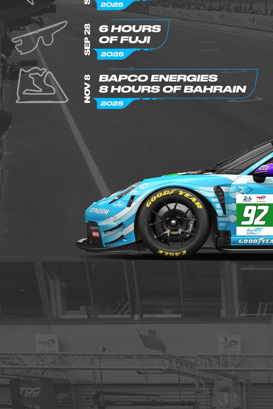 Manthey 1st Phorm #92 Porsche 911 GT3 R 2025 Championship Poster (Commissioned)