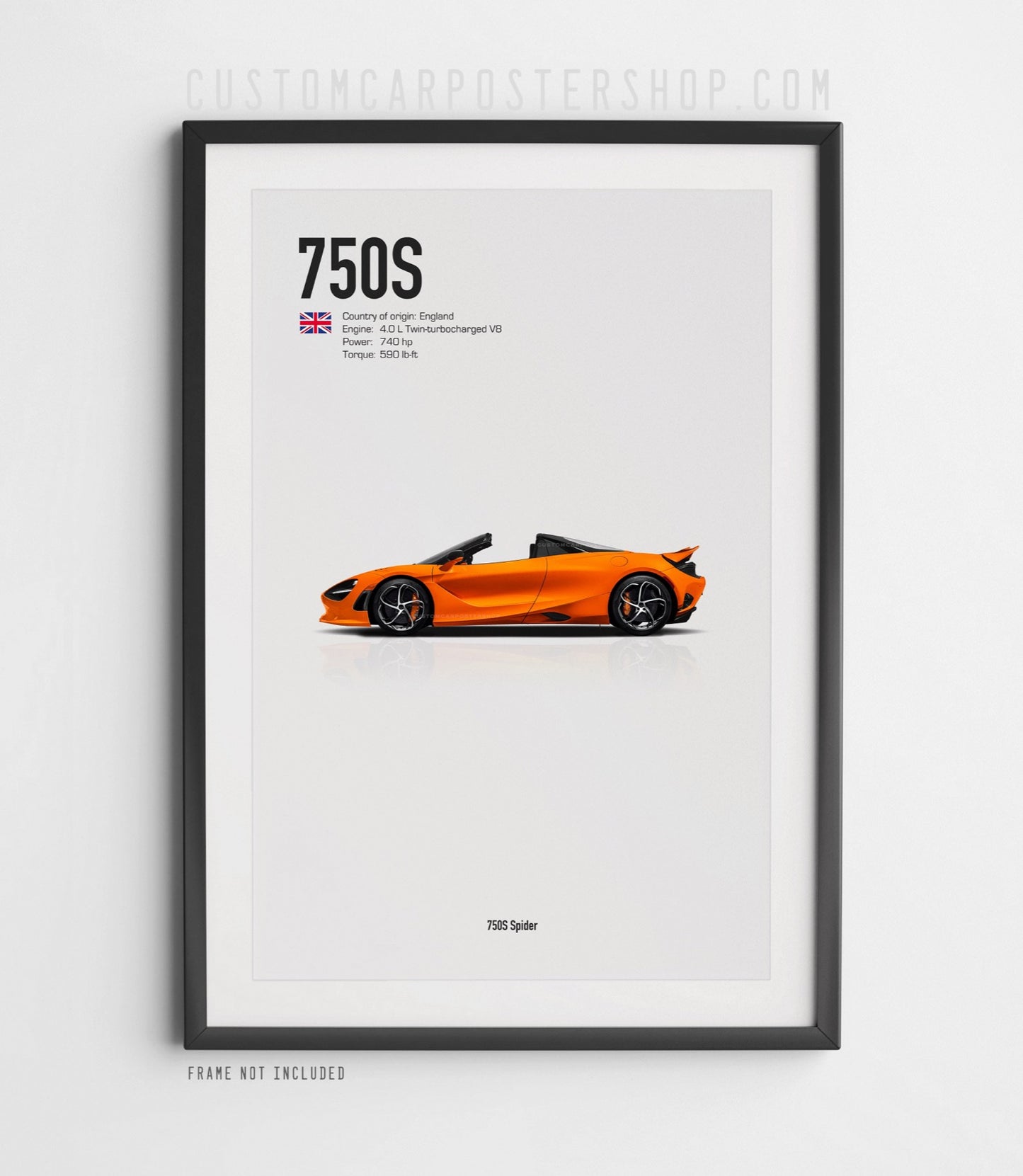 McLaren 750S Spider Poster