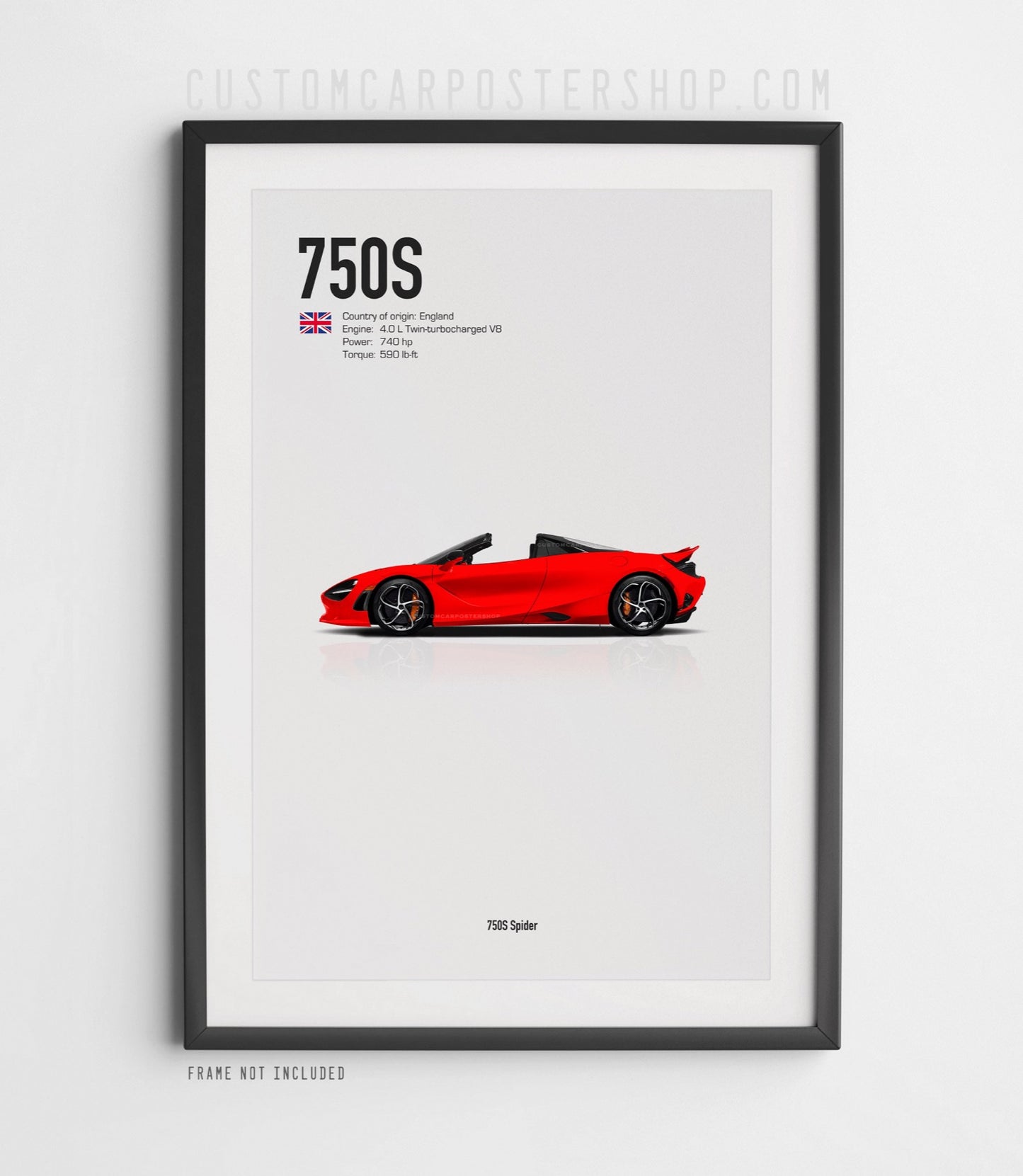 McLaren 750S Spider Poster