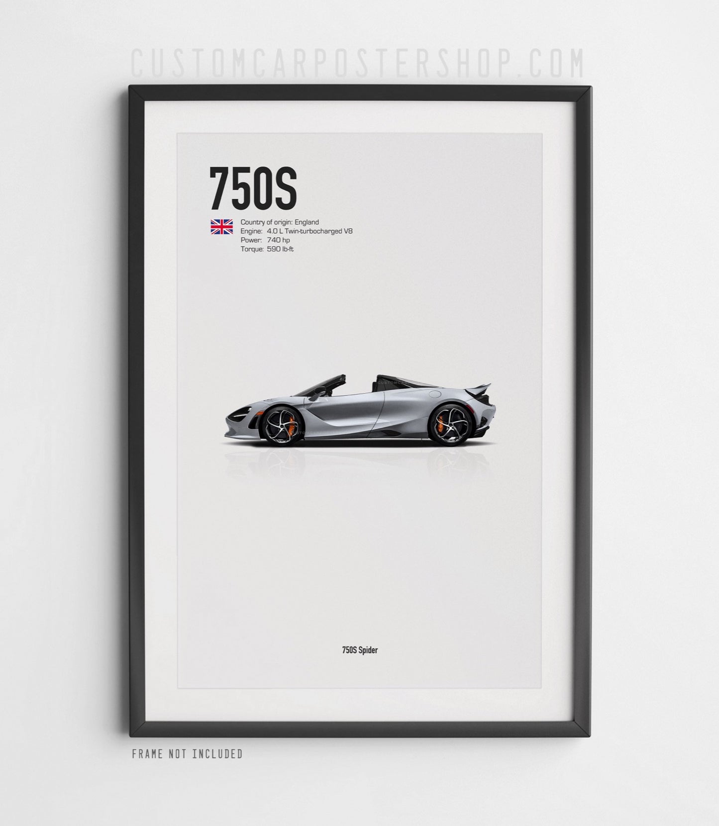 McLaren 750S Spider Poster