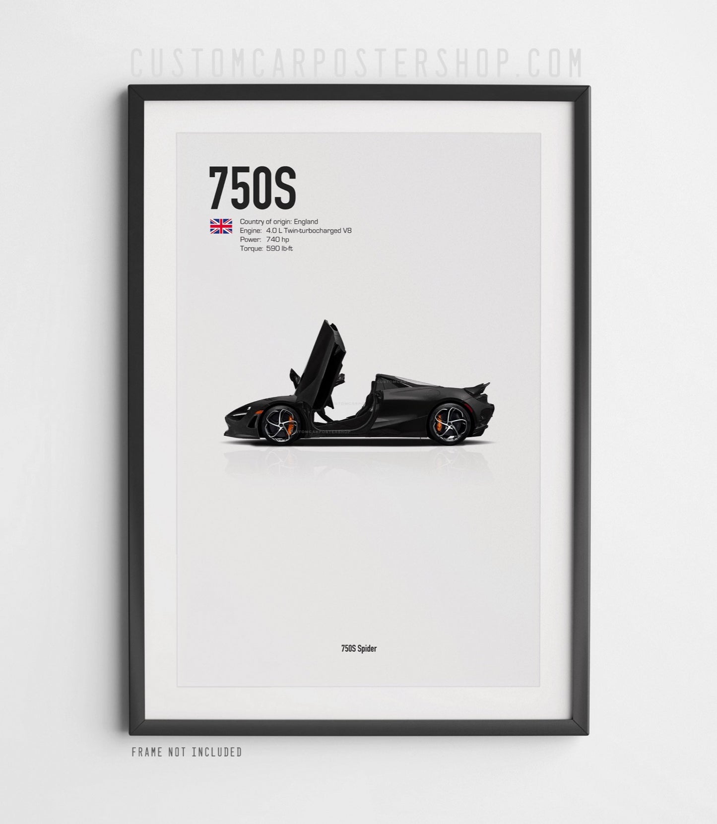 McLaren 750S Spider Poster