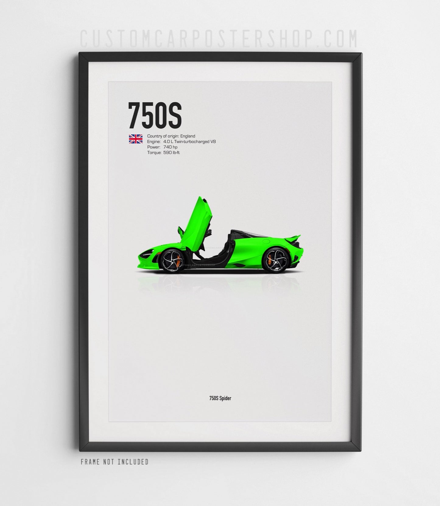 McLaren 750S Spider Poster