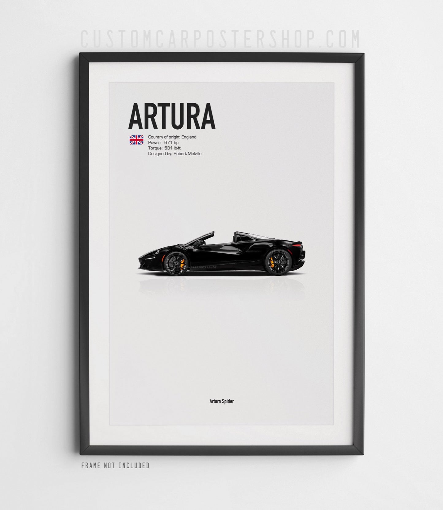 McLaren Artura Spider Poster