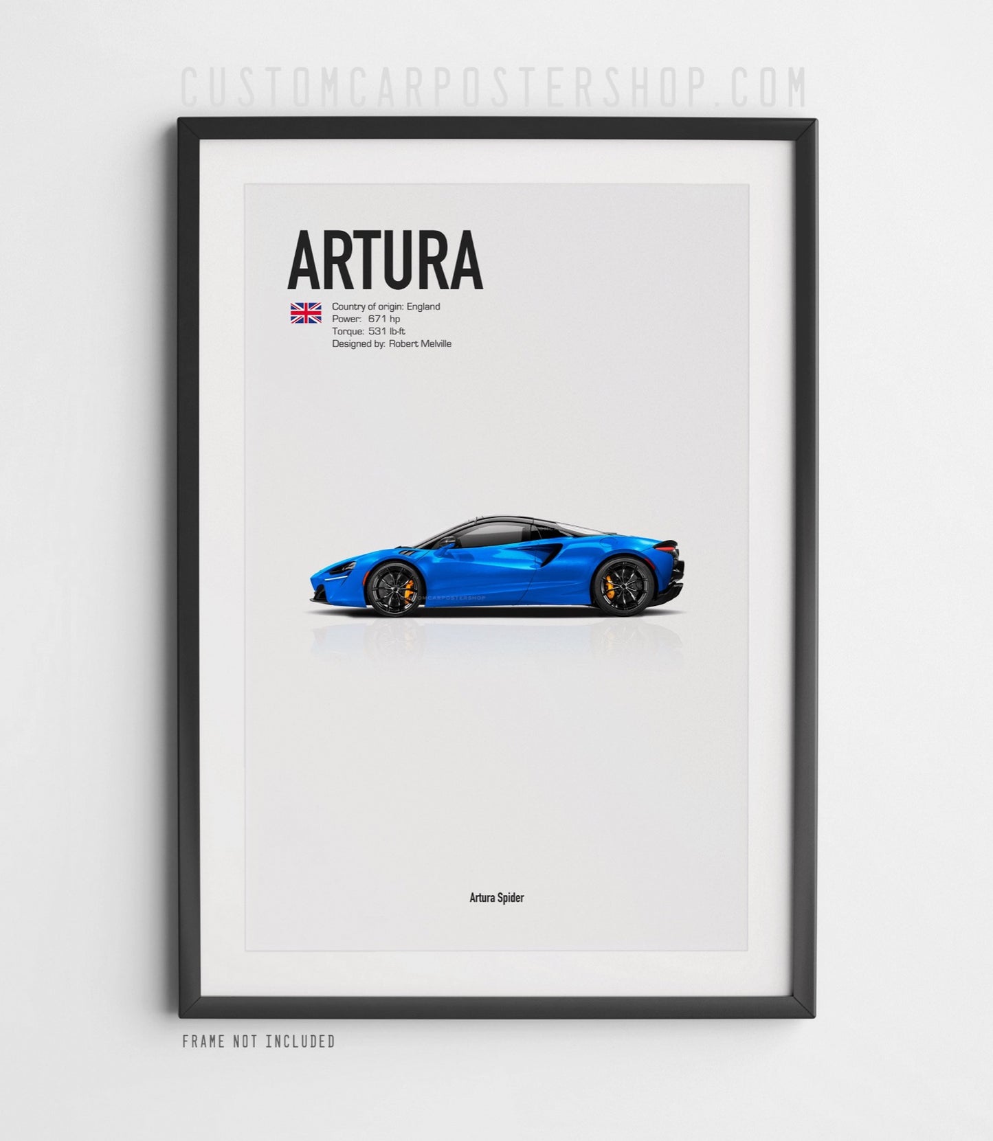 McLaren Artura Spider Poster
