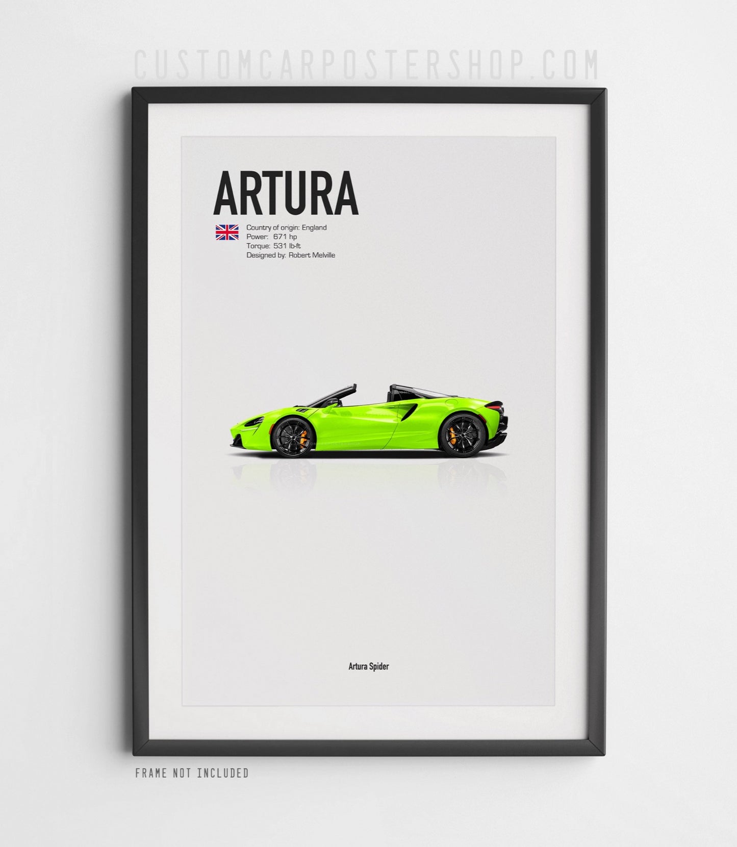 McLaren Artura Spider Poster