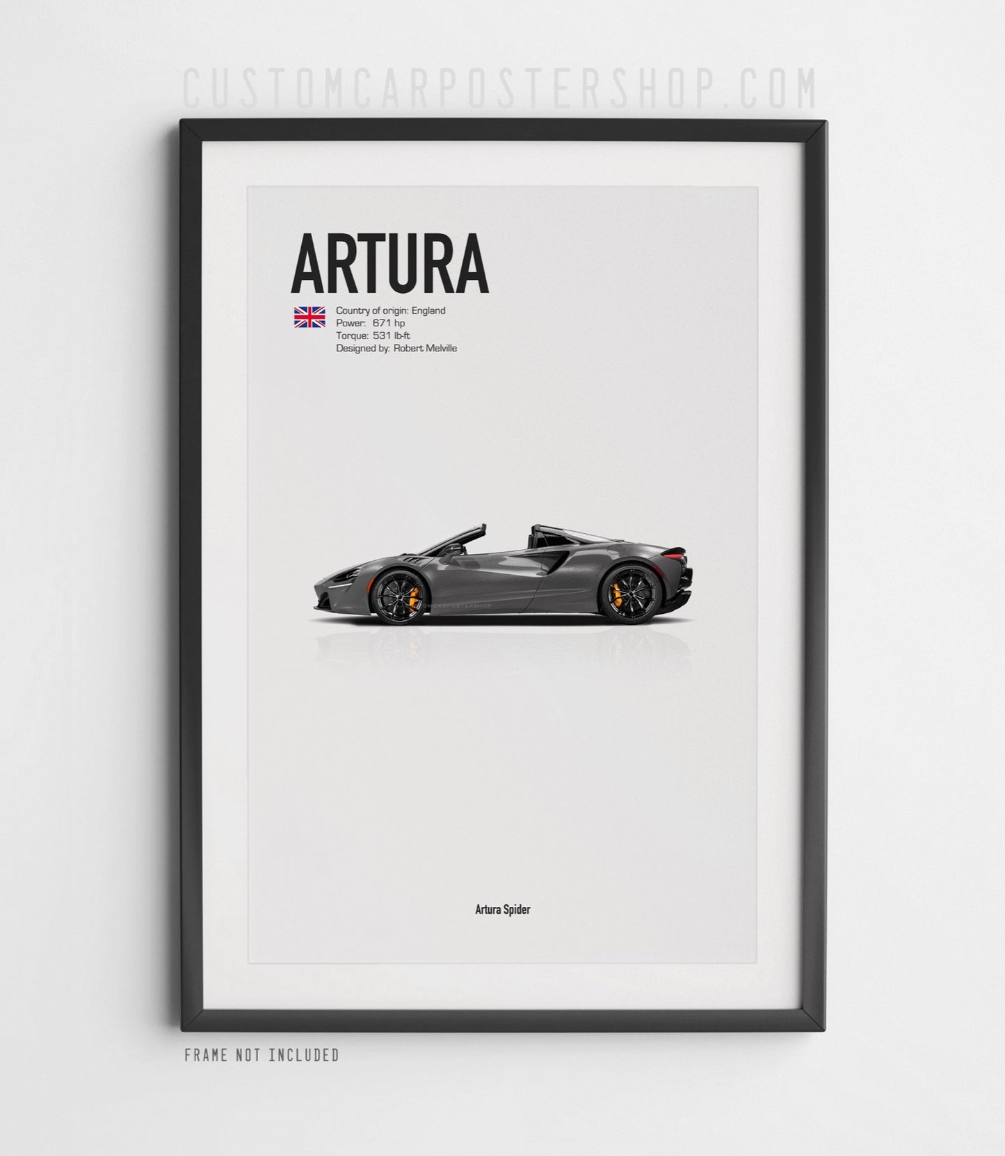 McLaren Artura Spider Poster