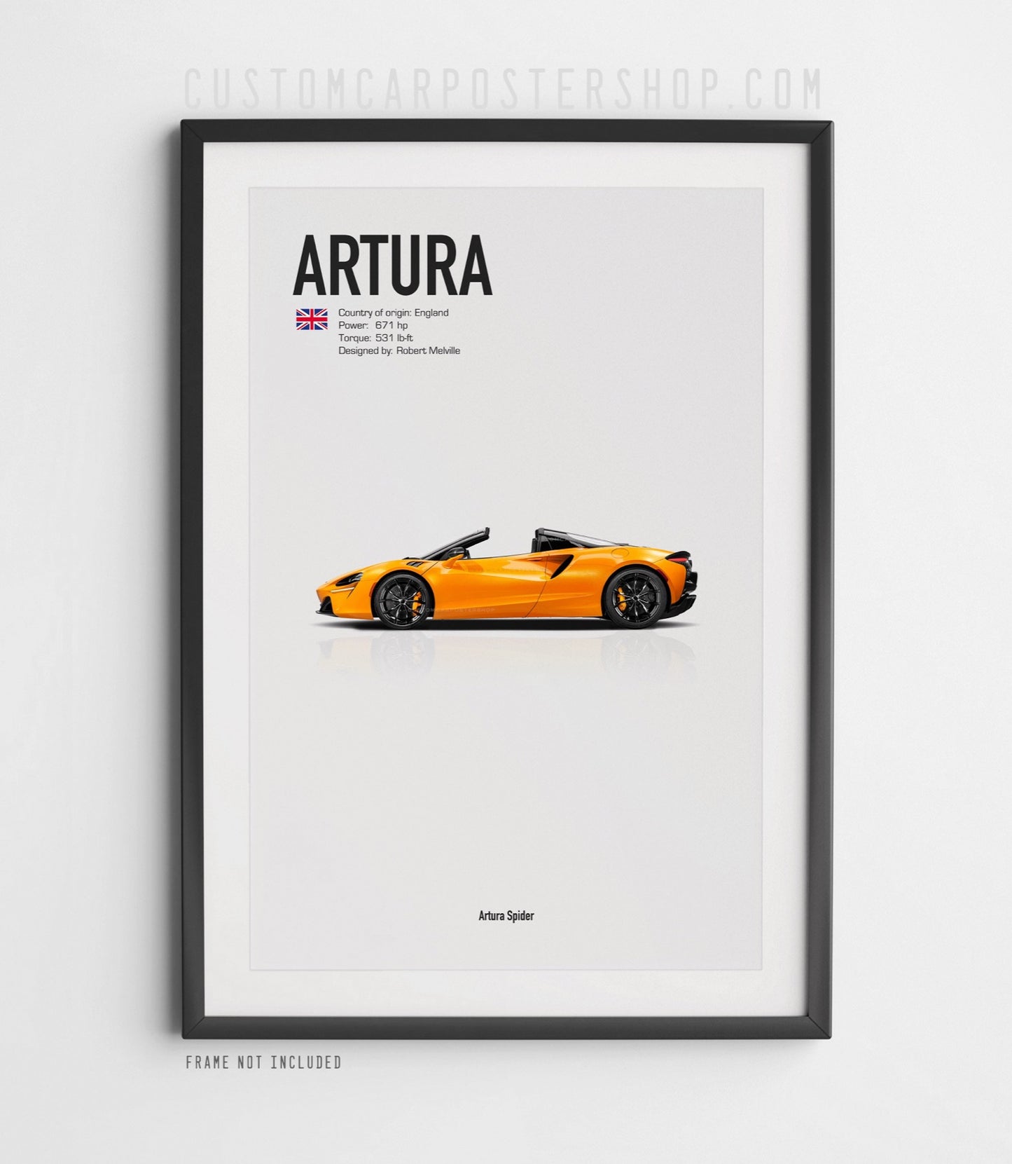 McLaren Artura Spider Poster
