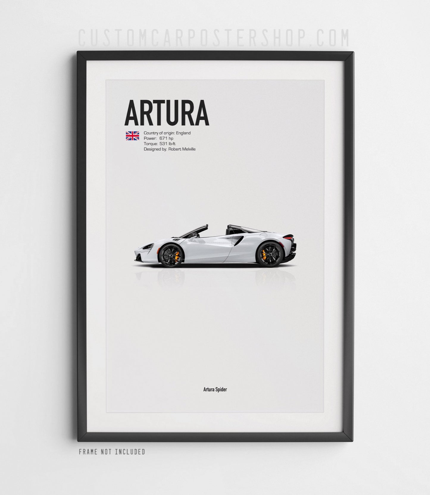McLaren Artura Spider Poster