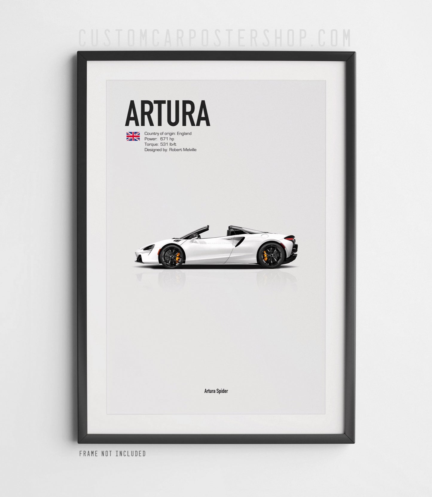 McLaren Artura Spider Poster