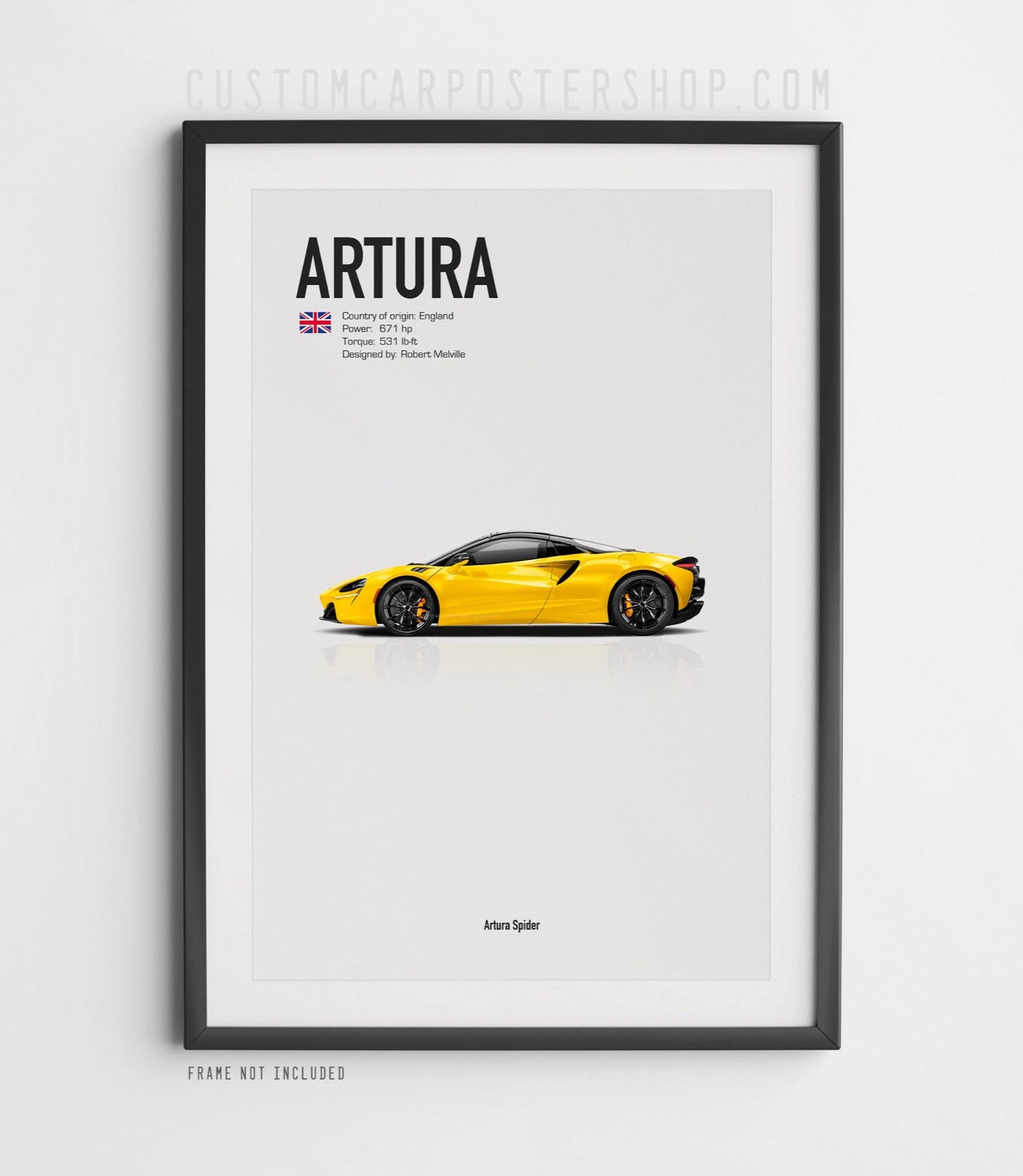 McLaren Artura Spider Poster