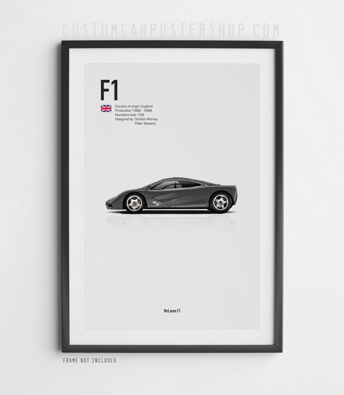 McLaren F1 Poster