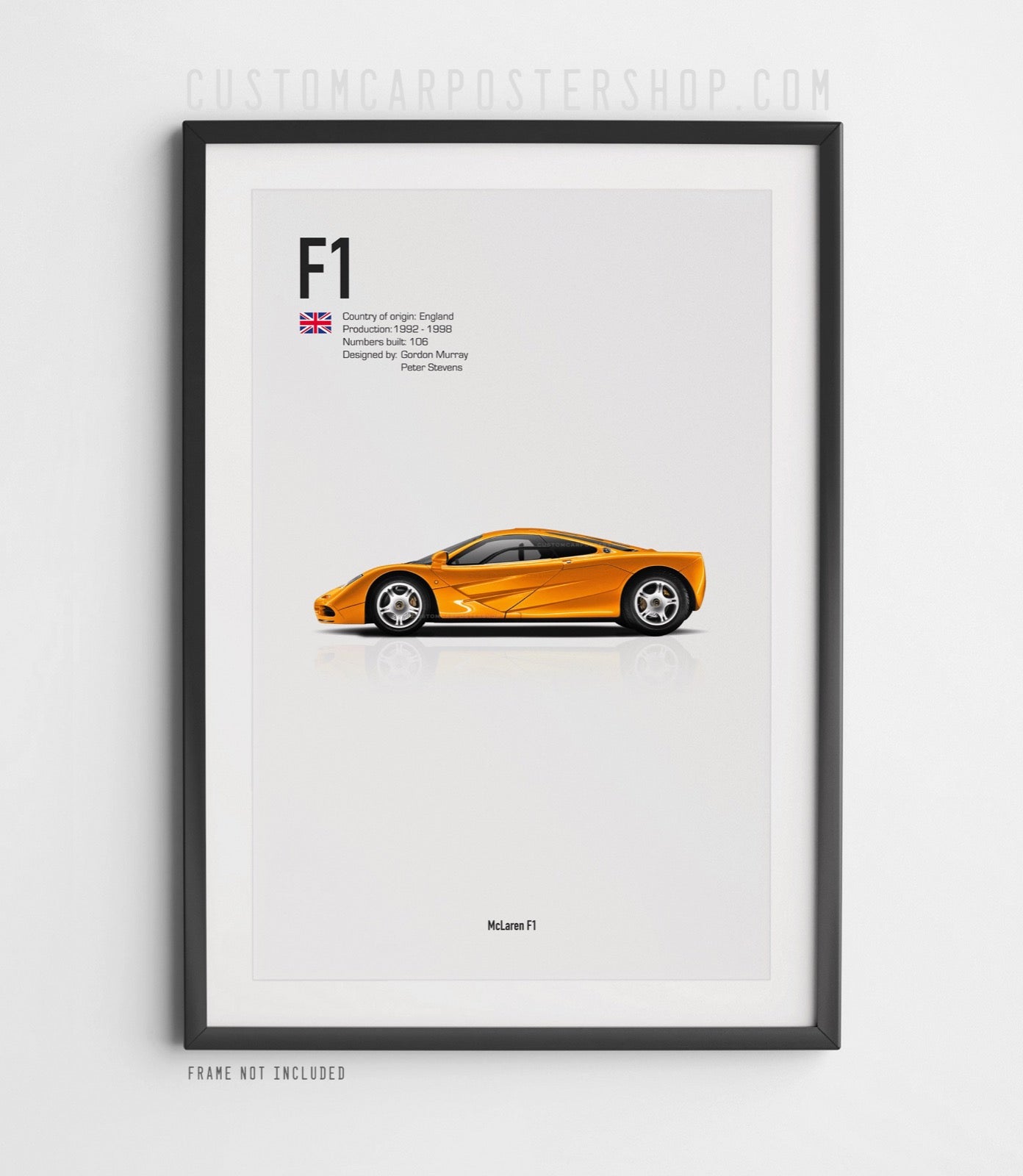 McLaren F1 Poster