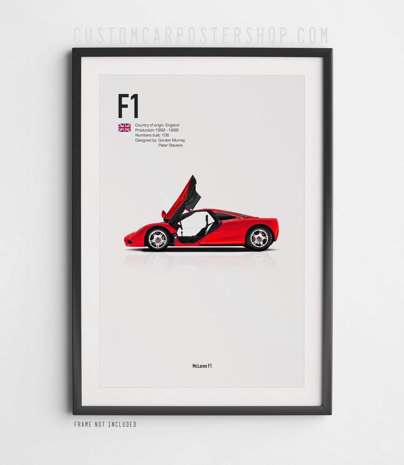 McLaren F1 Poster