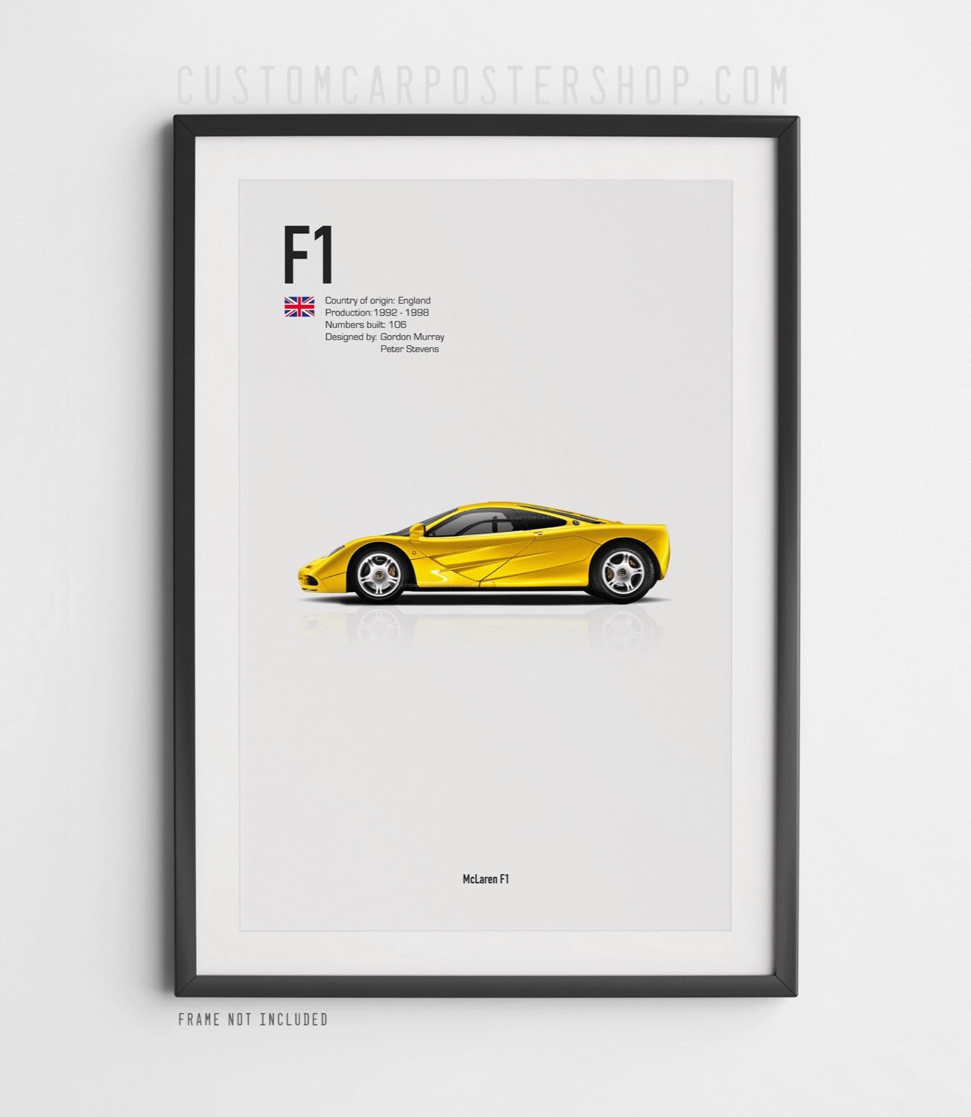 McLaren F1 Poster