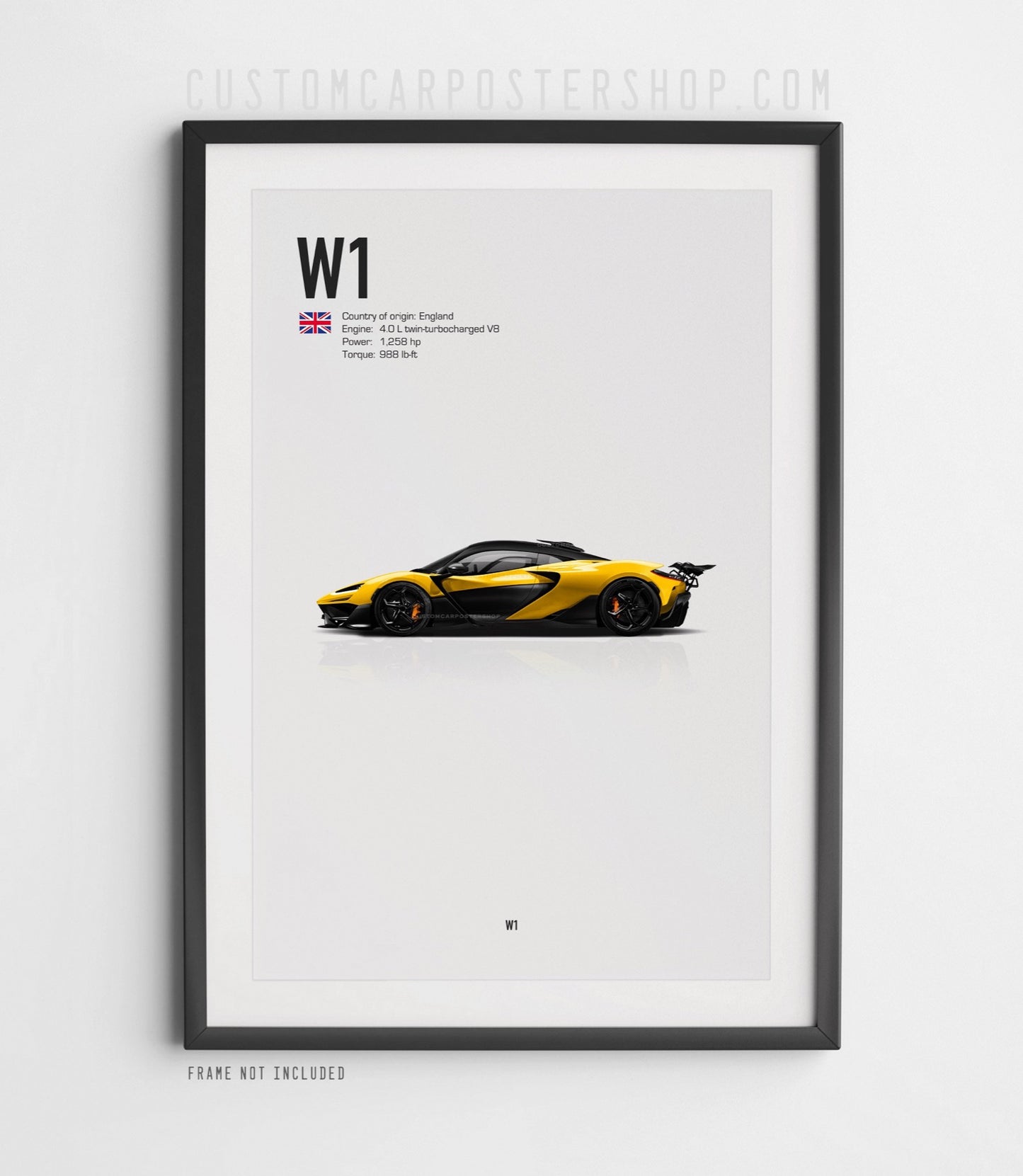 McLaren W1 Poster