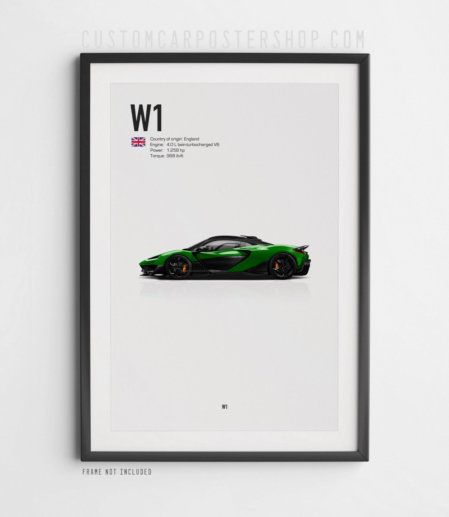 McLaren W1 Poster