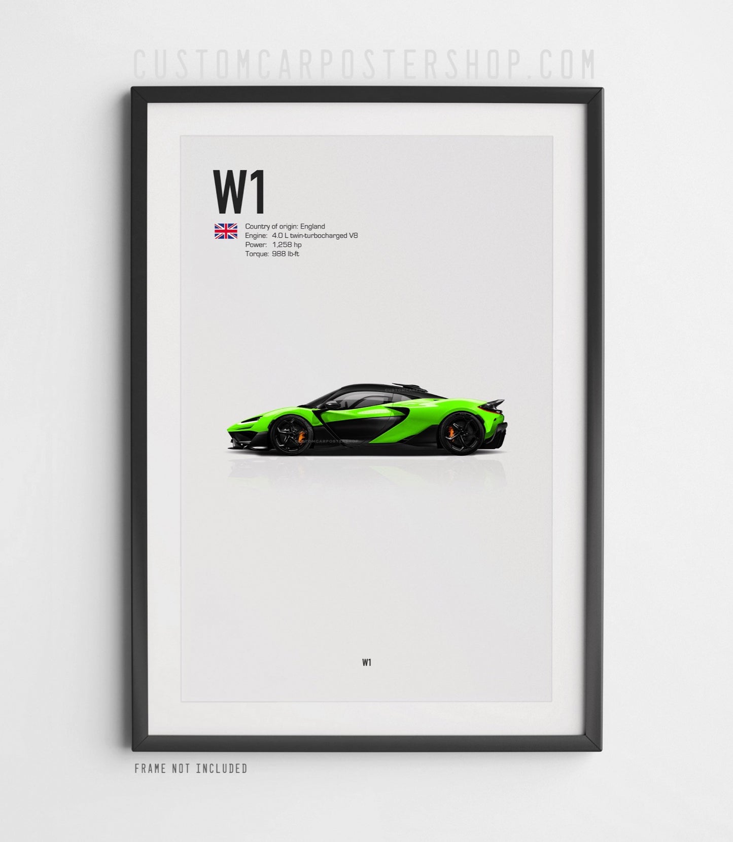 McLaren W1 Poster