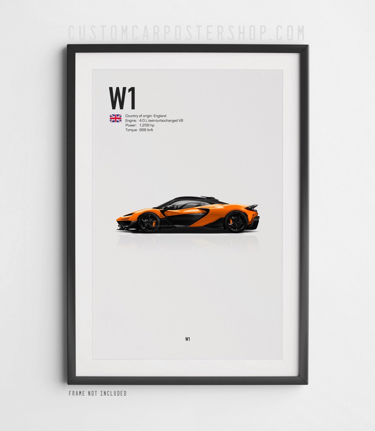 McLaren W1 Poster