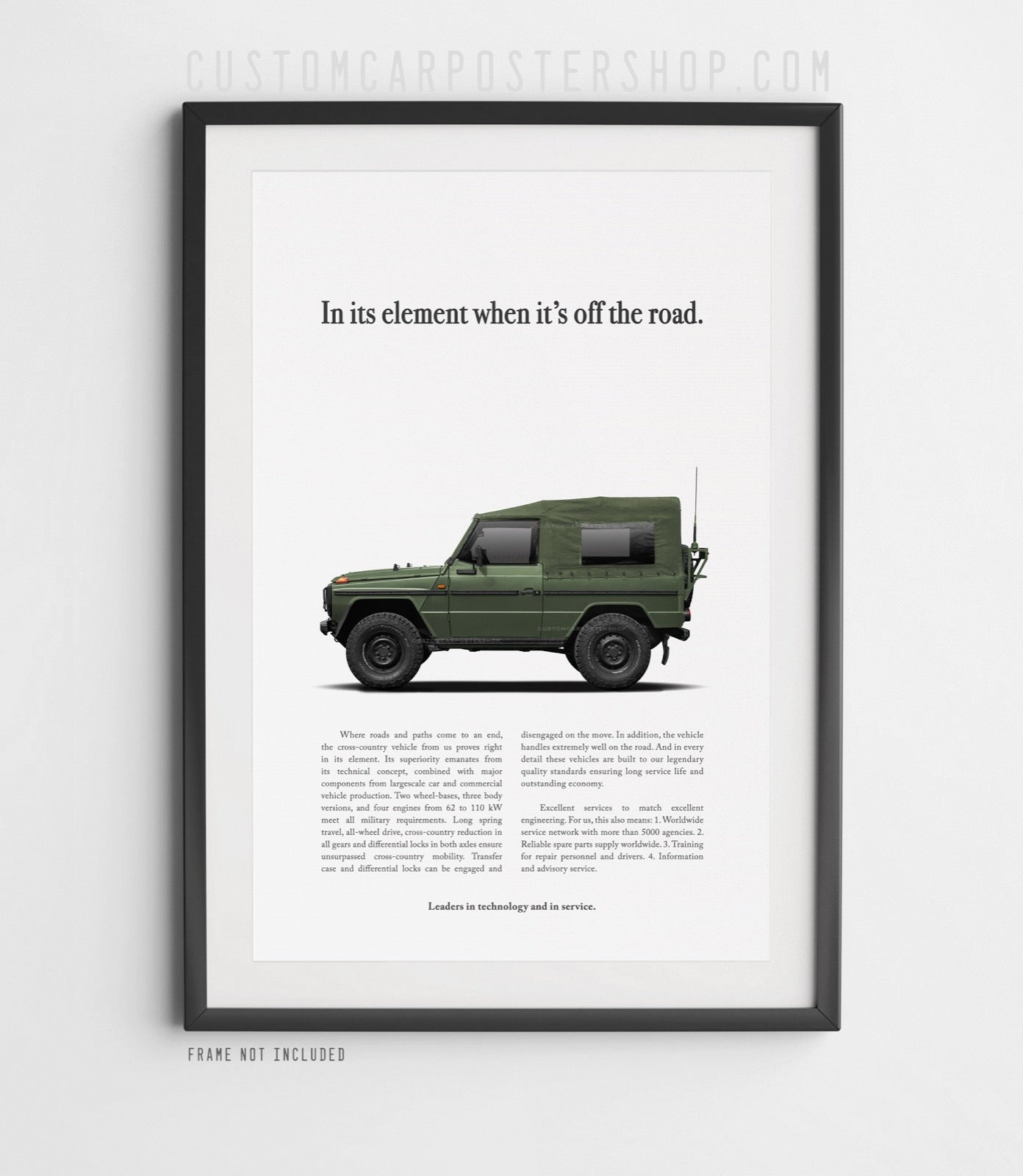 Mercedes 240GD Print Ad Reproduction