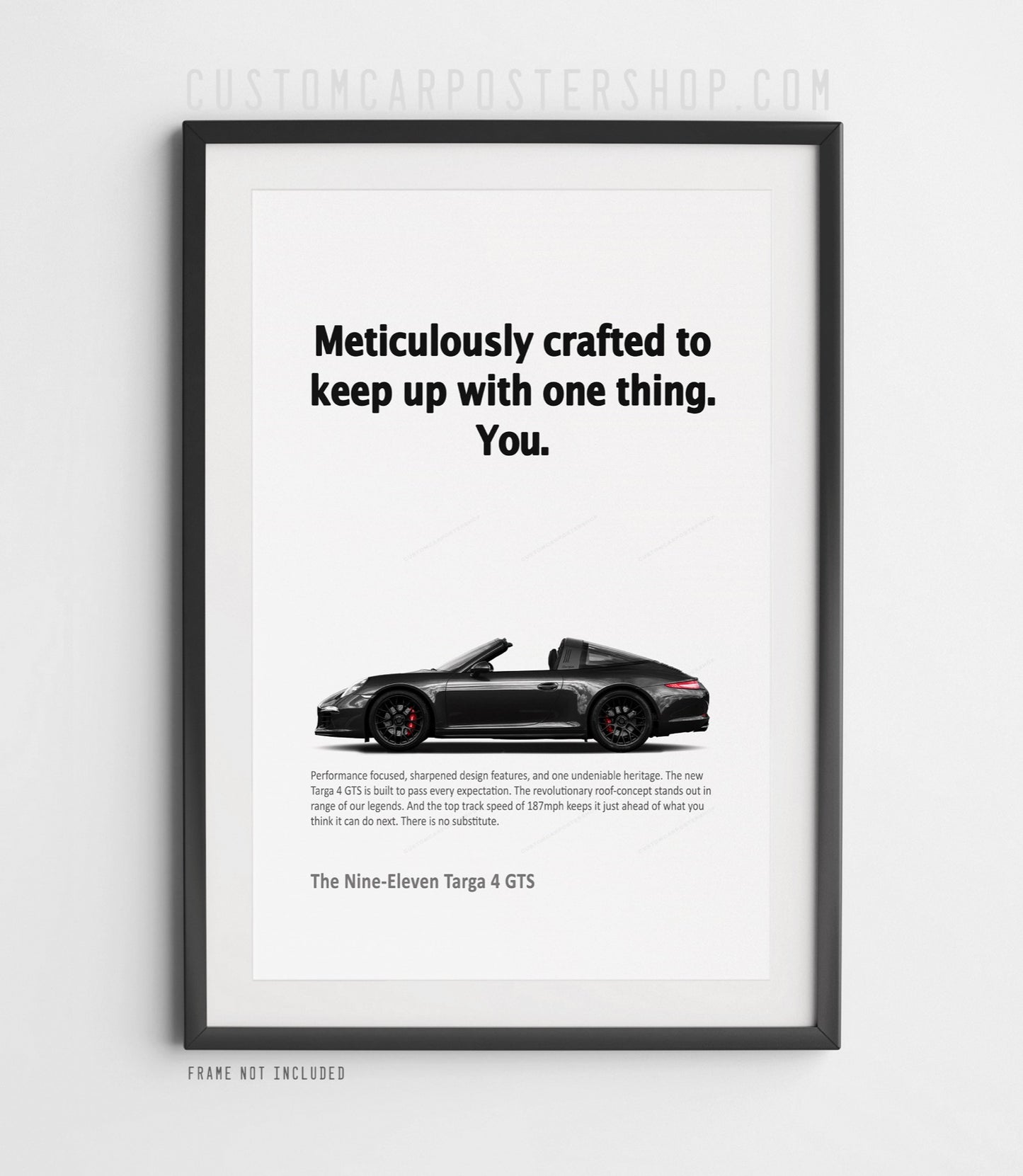 Porsche 911 Targa (991.1) Print Ad Poster - Meticulously Crafted