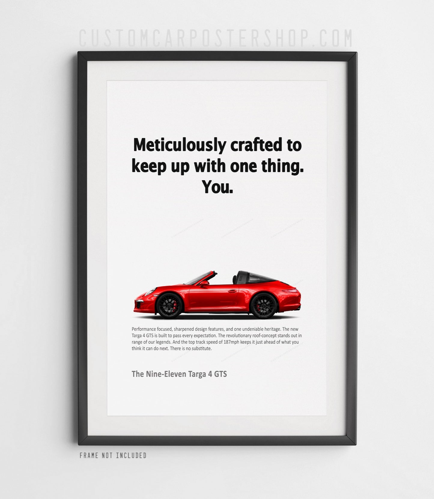 Porsche 911 Targa (991.1) Print Ad Poster - Meticulously Crafted