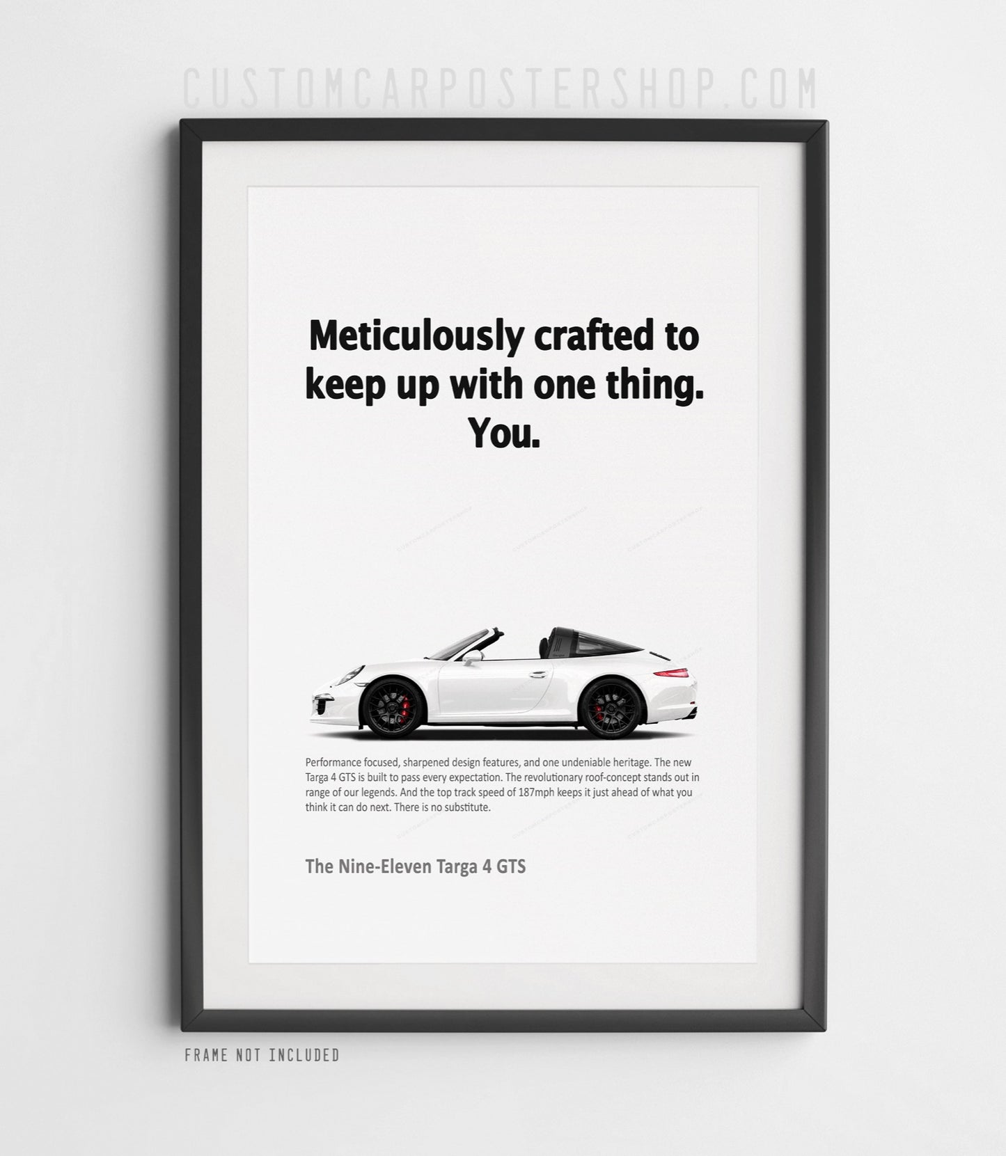 Porsche 911 Targa (991.1) Print Ad Poster - Meticulously Crafted