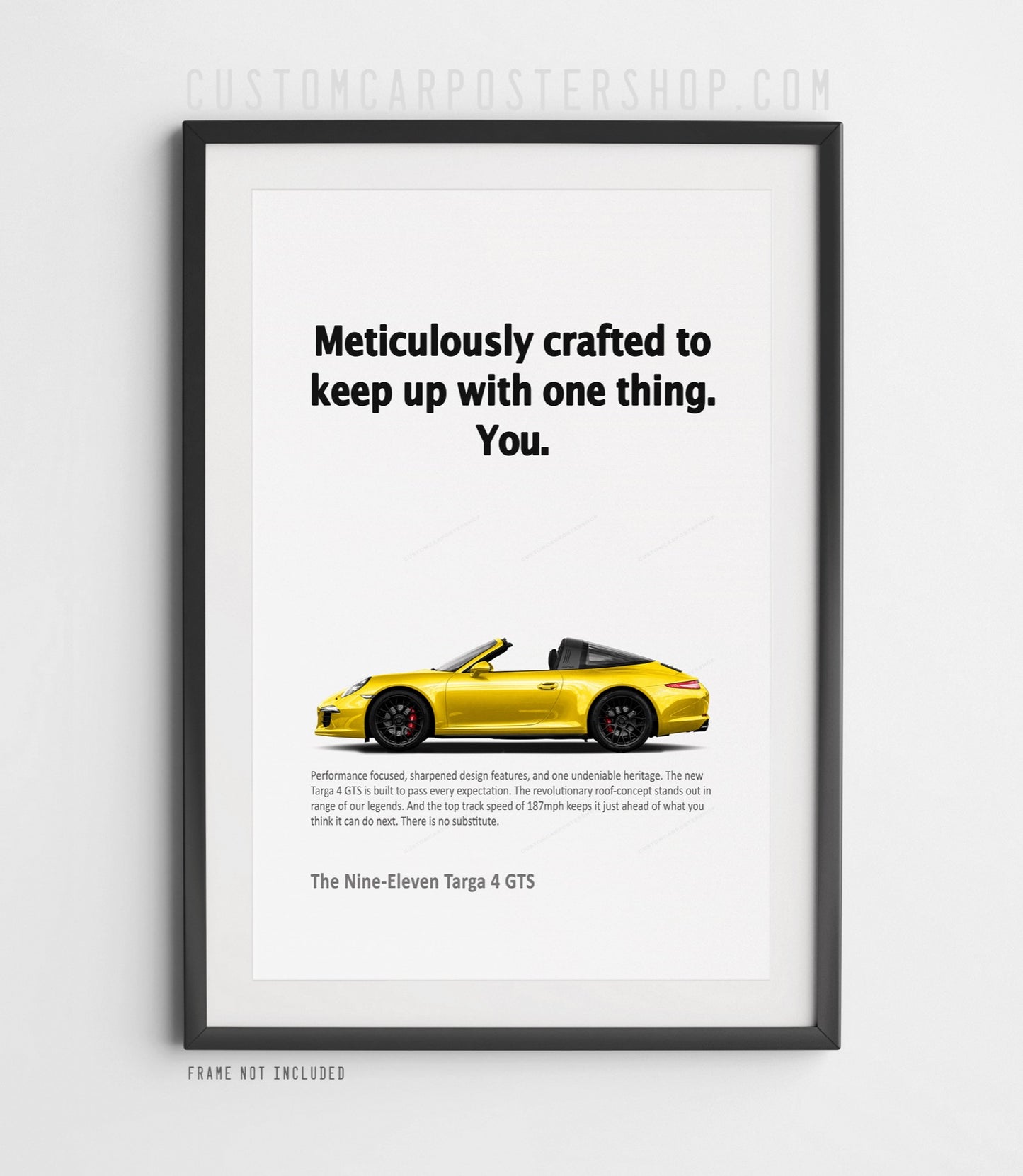 Porsche 911 Targa (991.1) Print Ad Poster - Meticulously Crafted