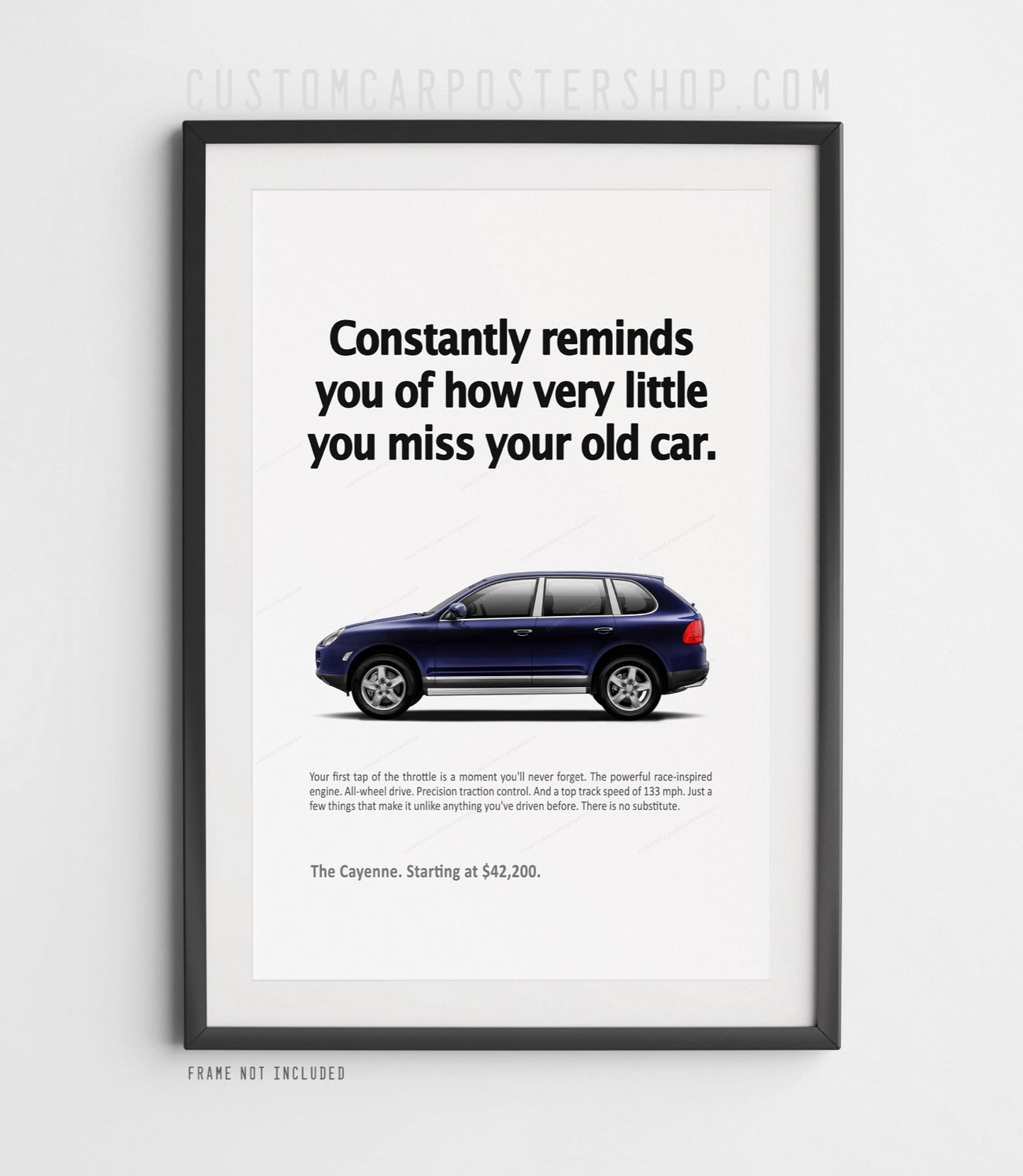 Porsche Cayenne (955) Print Ad Poster - Miss Your Old Car