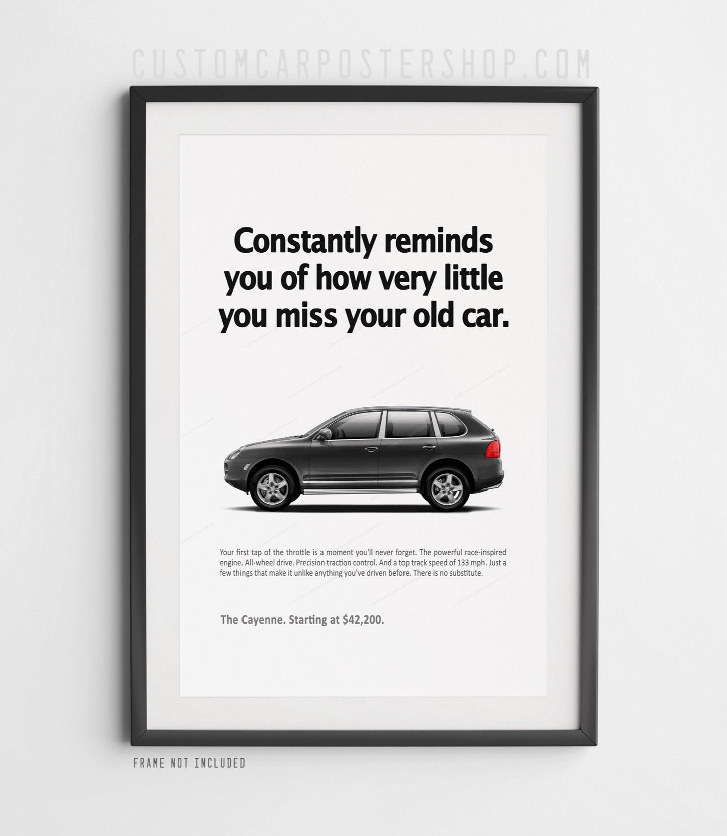 Porsche Cayenne (955) Print Ad Poster - Miss Your Old Car