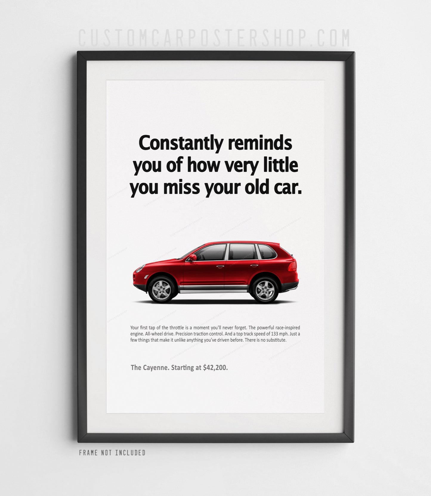 Porsche Cayenne (955) Print Ad Poster - Miss Your Old Car