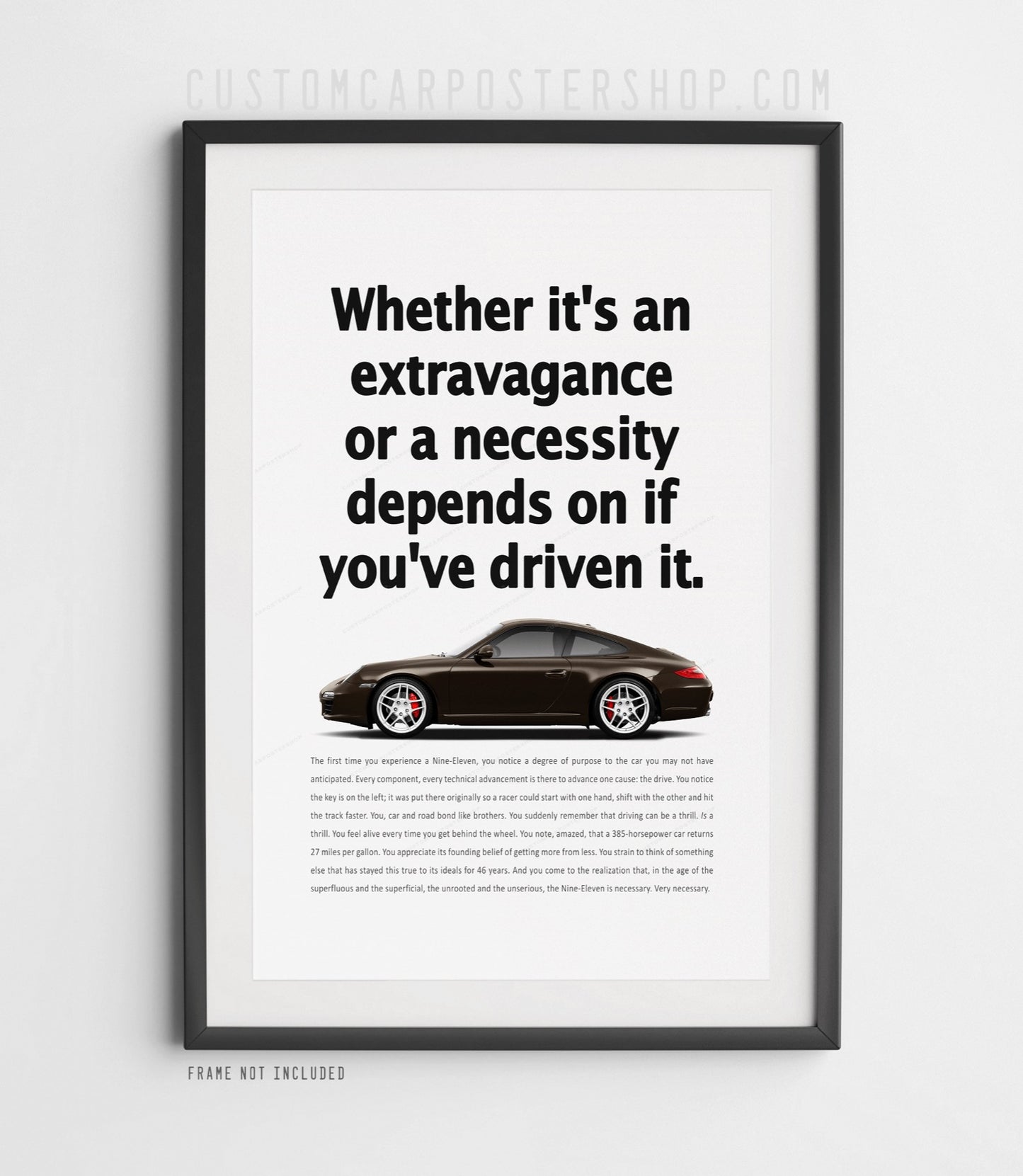Porsche 911 (997.2) Carrera Retro Ad - Necessity